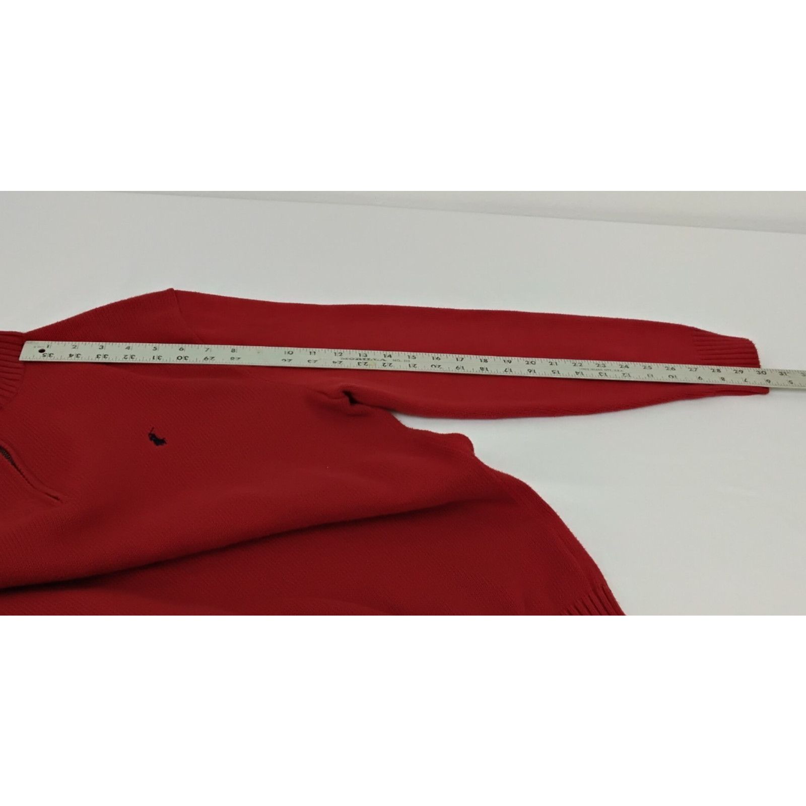 Polo Ralph Lauren Polo Ralph Lauren 1/4 Zip Sweater Men's XL Red Vintage Size US XL / EU 56 / 4 - 8 Thumbnail