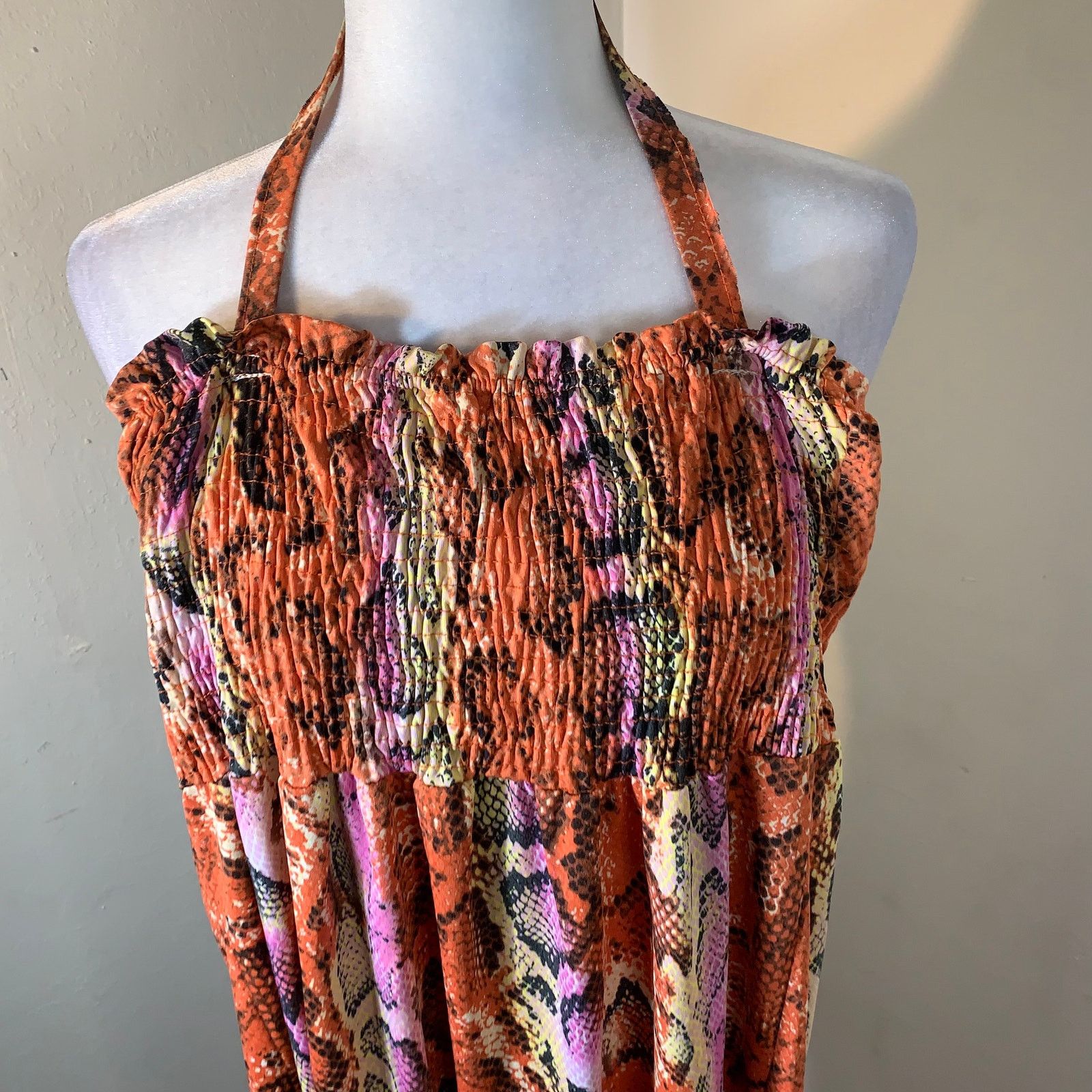 Other Cute orange summer dress size S Size S / US 4 / IT 40 - 2 Thumbnail
