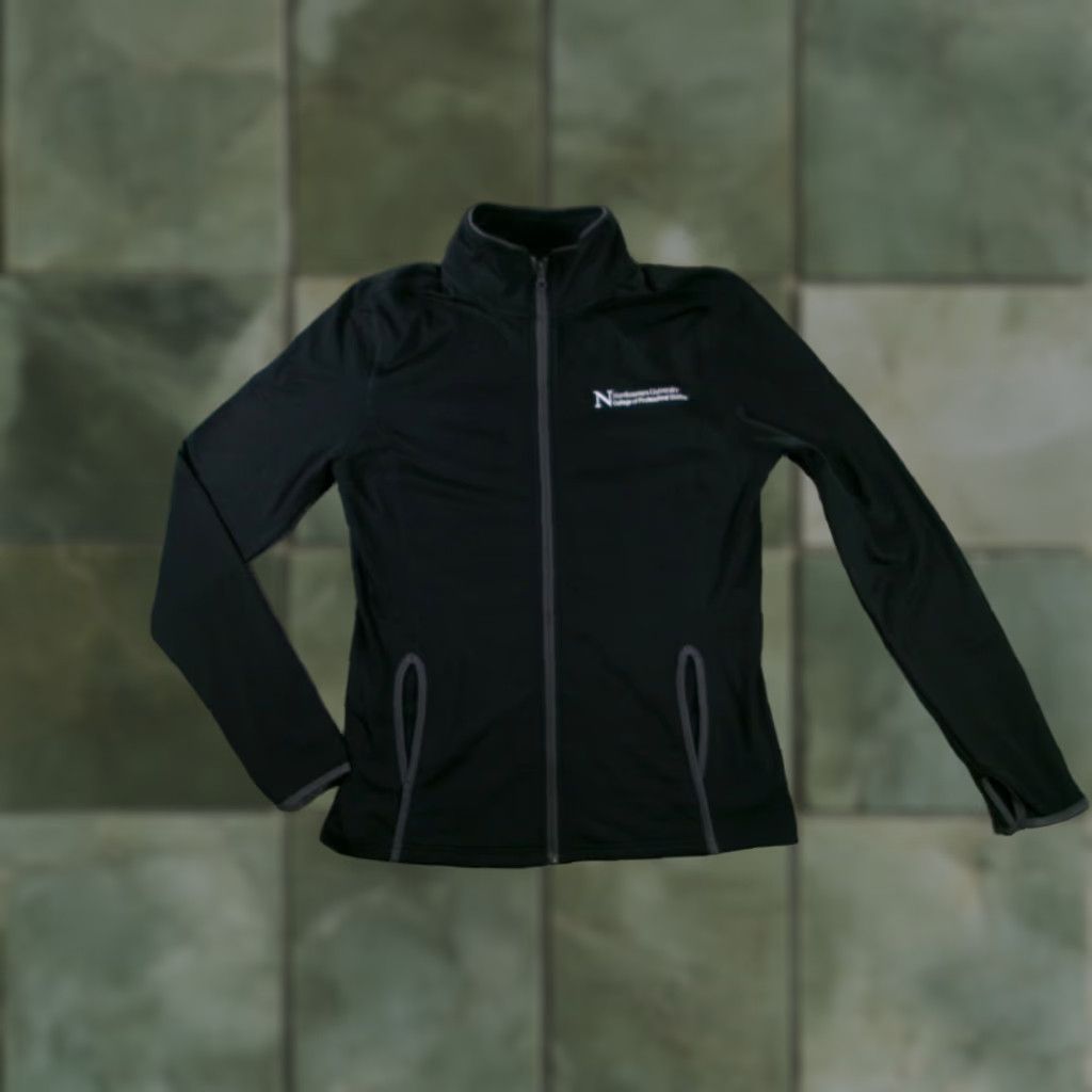 Vintage Northeastern Embroidered Sport-Tek Jacket Ladies M Black Full Zip Thumbhole Size M / US 6-8 / IT 42-44 - 1 Thumbnail