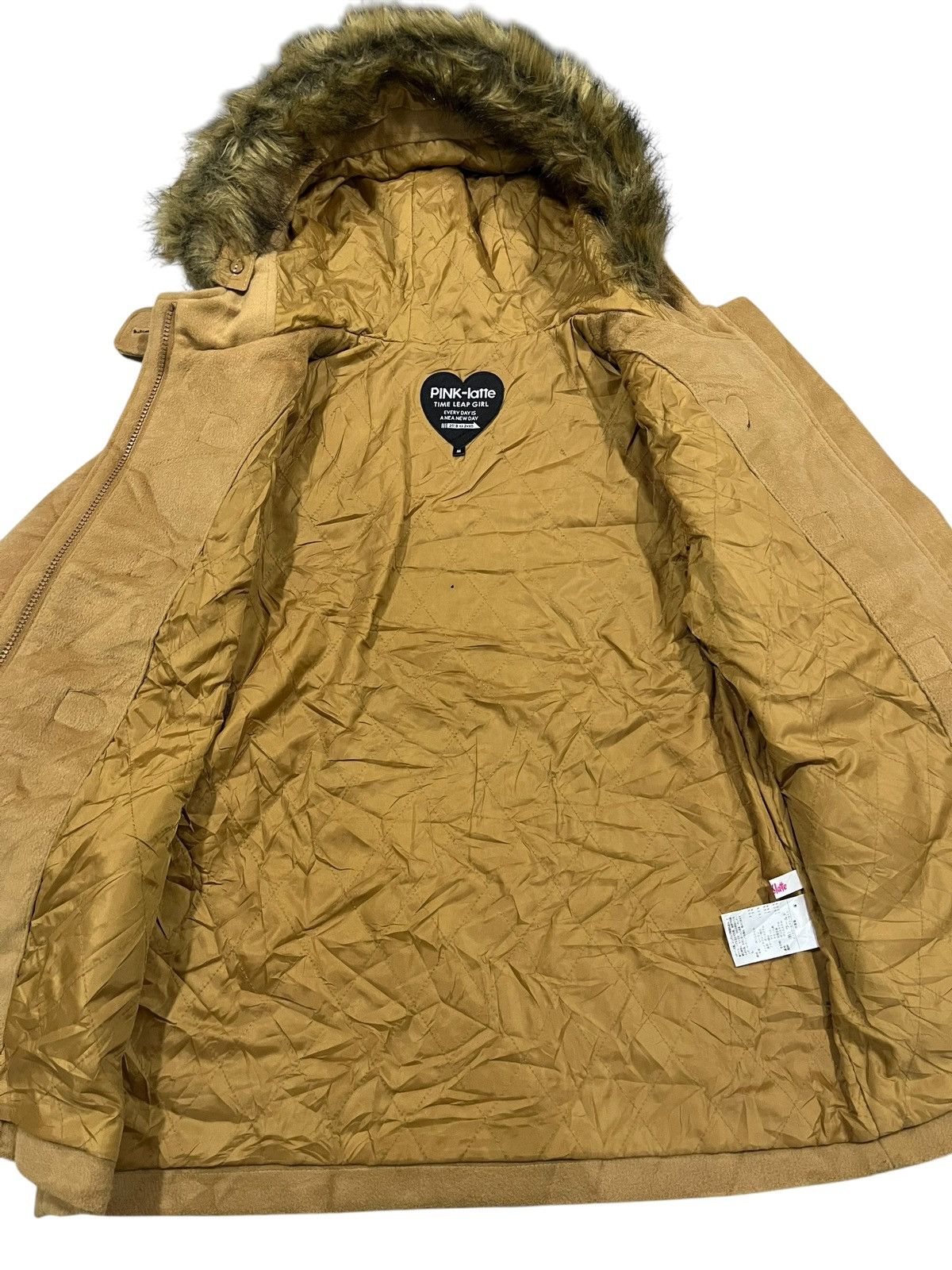 If Six Was Nine × Japanese Brand × Le Grande Bleu (L.G.B.) P.LATTE DUFFLE FUR RACCOON SUEDE JACKET Size US M / EU 48-50 / 2 - 5 Thumbnail