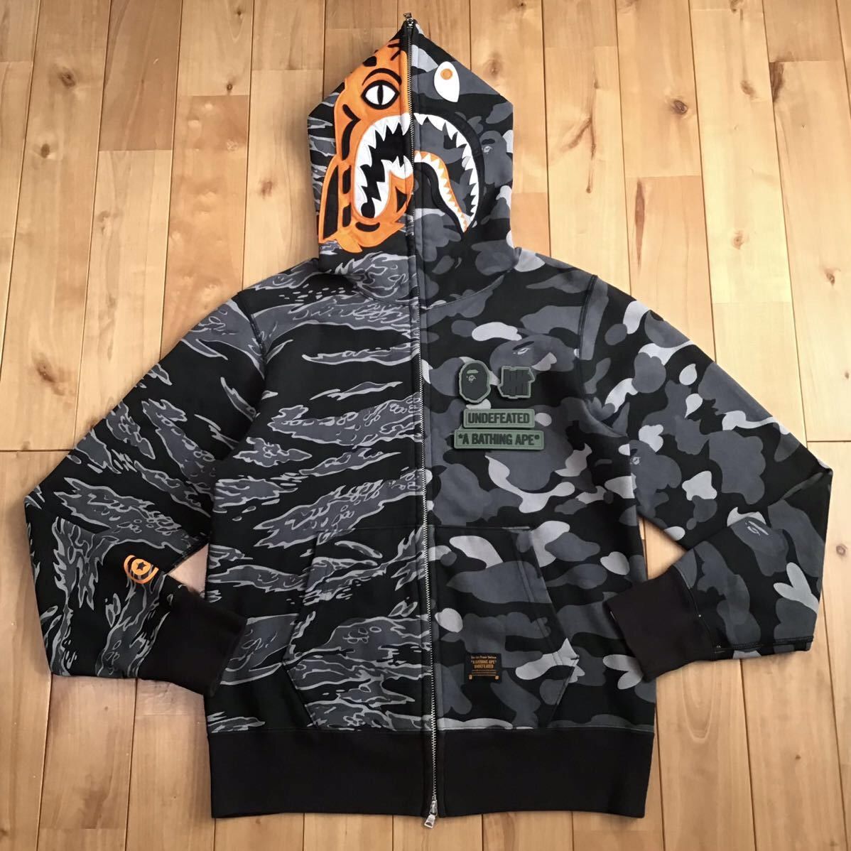 Bape Tiger Shark Hoodie | Grailed