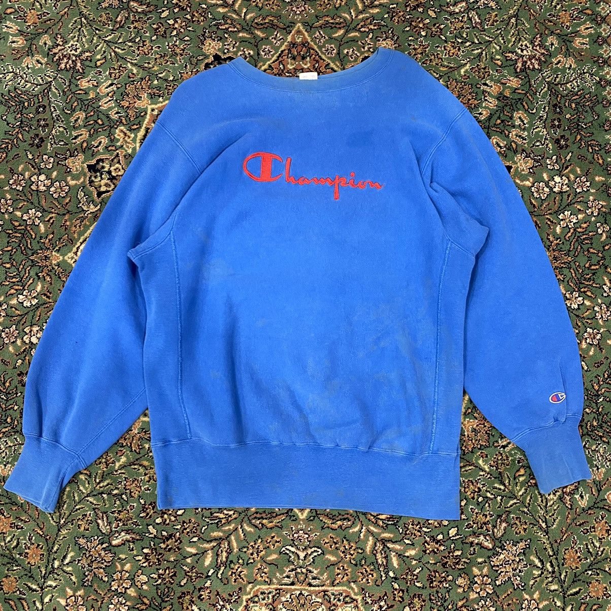 Vintage 90s Champion Spell Out Reverse Weave Sweatshirt