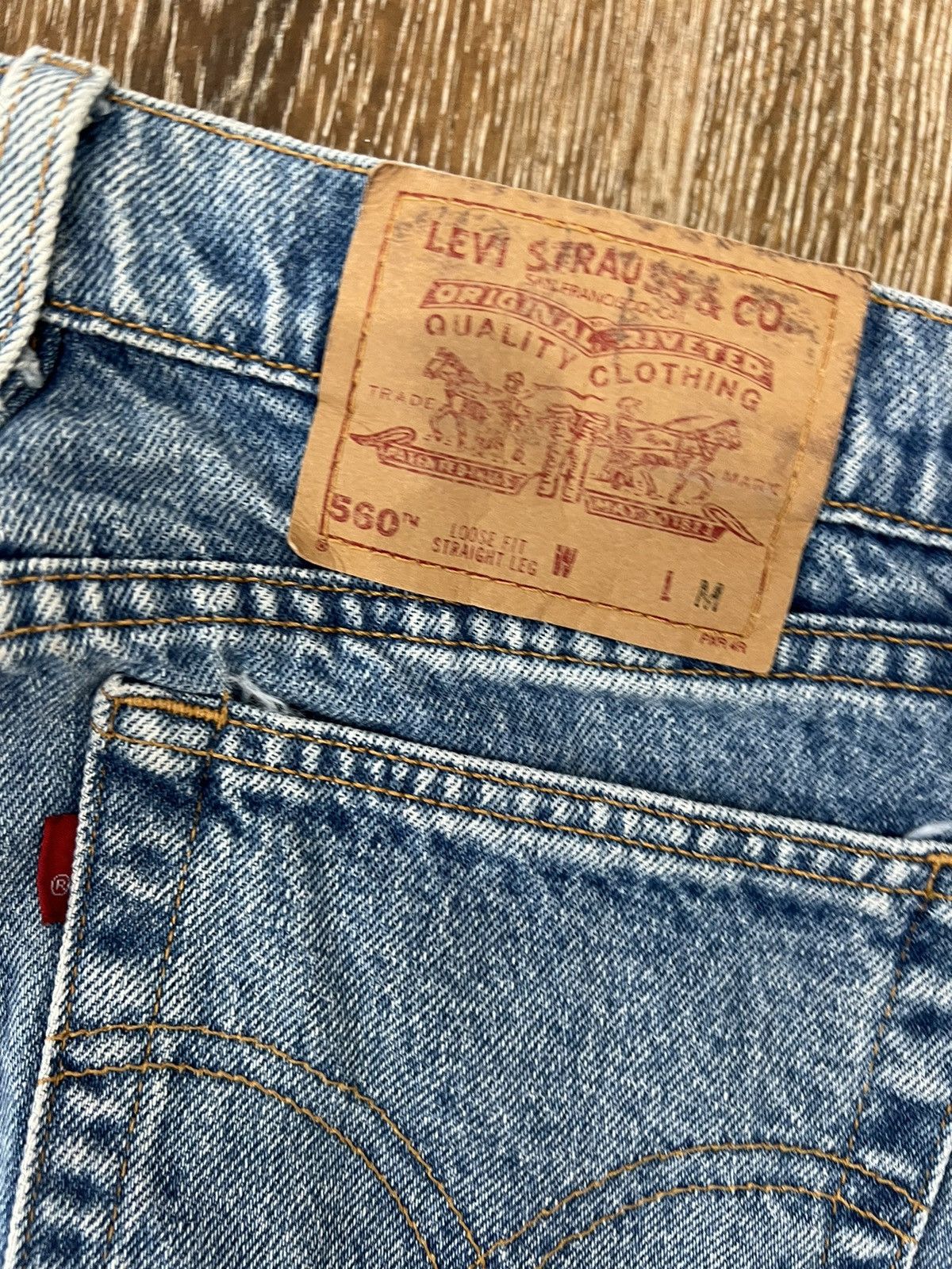 Levi's Vintage womens levis 560 loose fit straight leg jeans Size 28" / US 6 / IT 42 - 8 Thumbnail