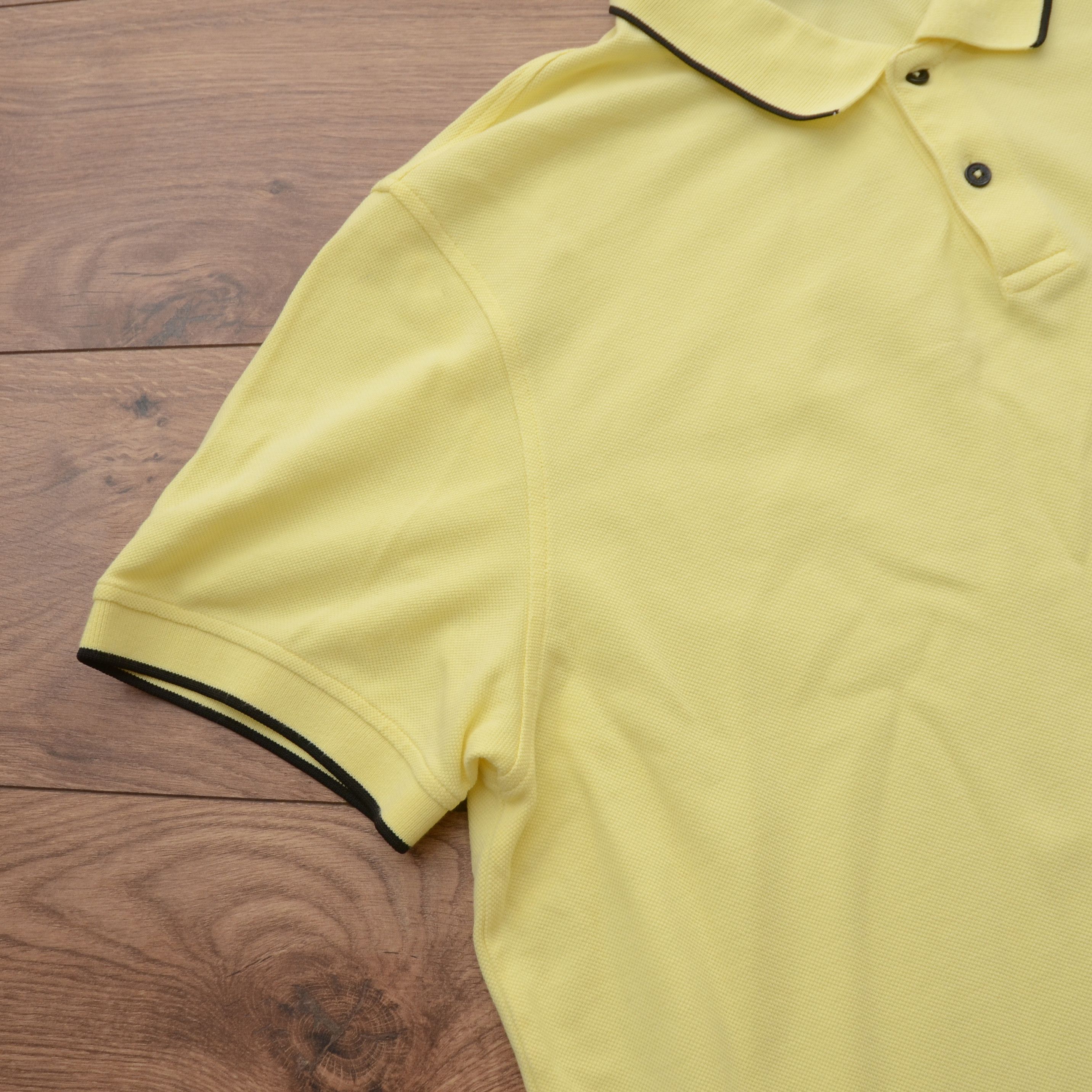 Belstaff Belstaff Tipped Polo Shirt XXL Lemon Yellow Premium Tee Size US XXL / EU 58 / 5 - 9 Thumbnail