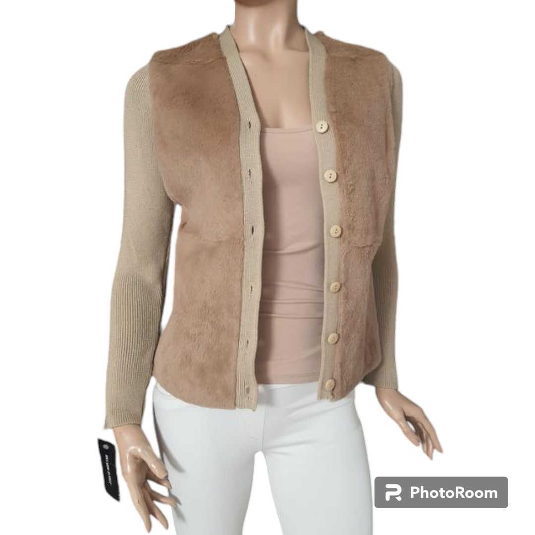 Other Lana wool merinos knitwear cardigan fur S Riccardo Danieli Size M / US 6-8 / IT 42-44 - 1 Thumbnail