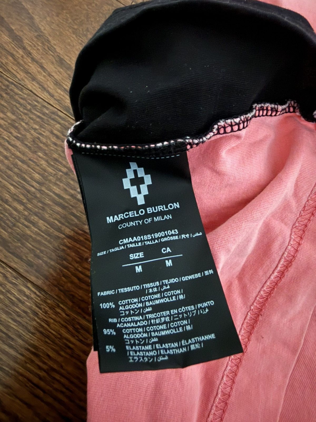 Marcelo Burlon Marcelo Burlon Mens T Shirt Size Medium Size US M / EU 48-50 / 2 - 4 Thumbnail
