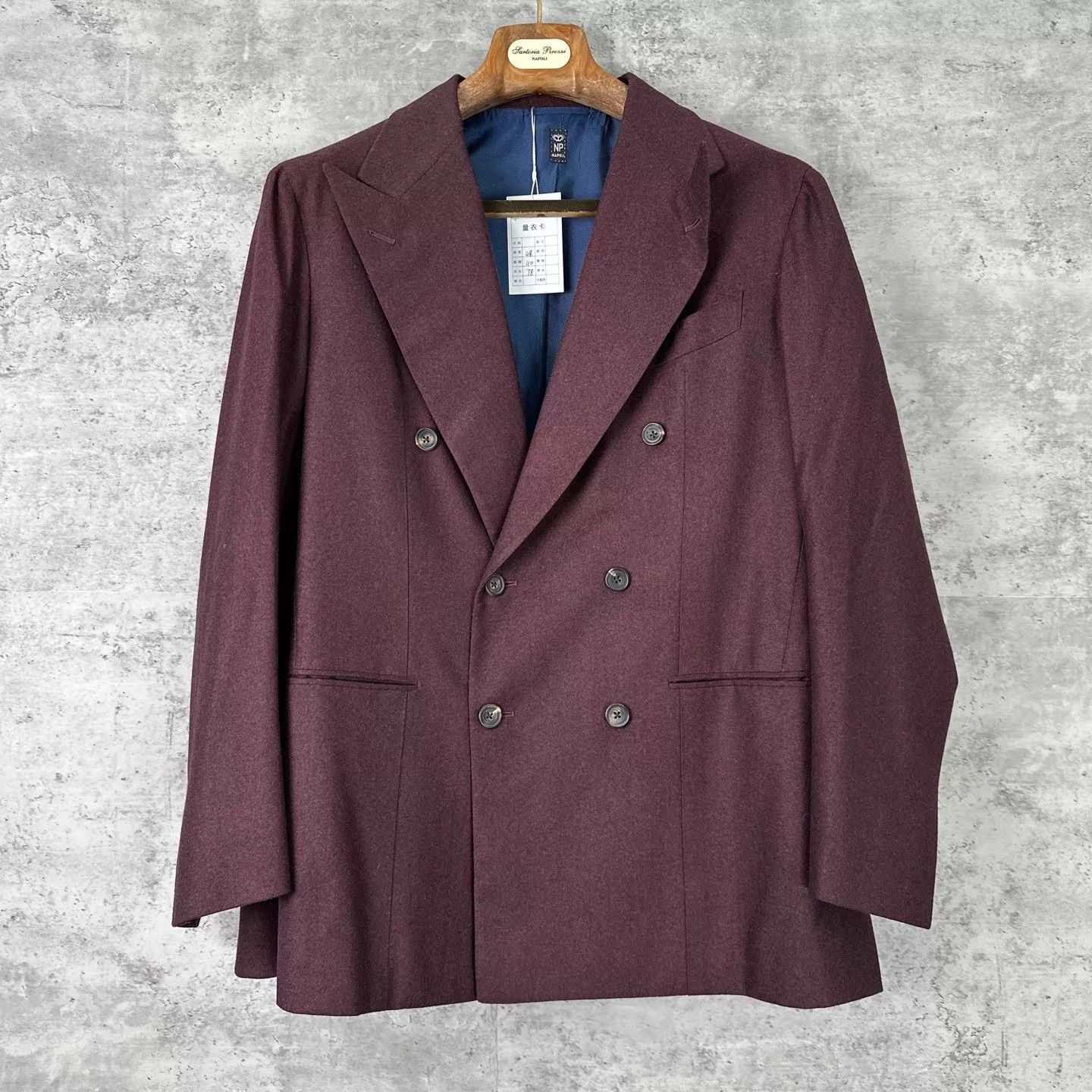 Other Sartoria Pirozzi Napoli Bespoke Suit 48-50 NWT Dust Size 48R - 2 Thumbnail