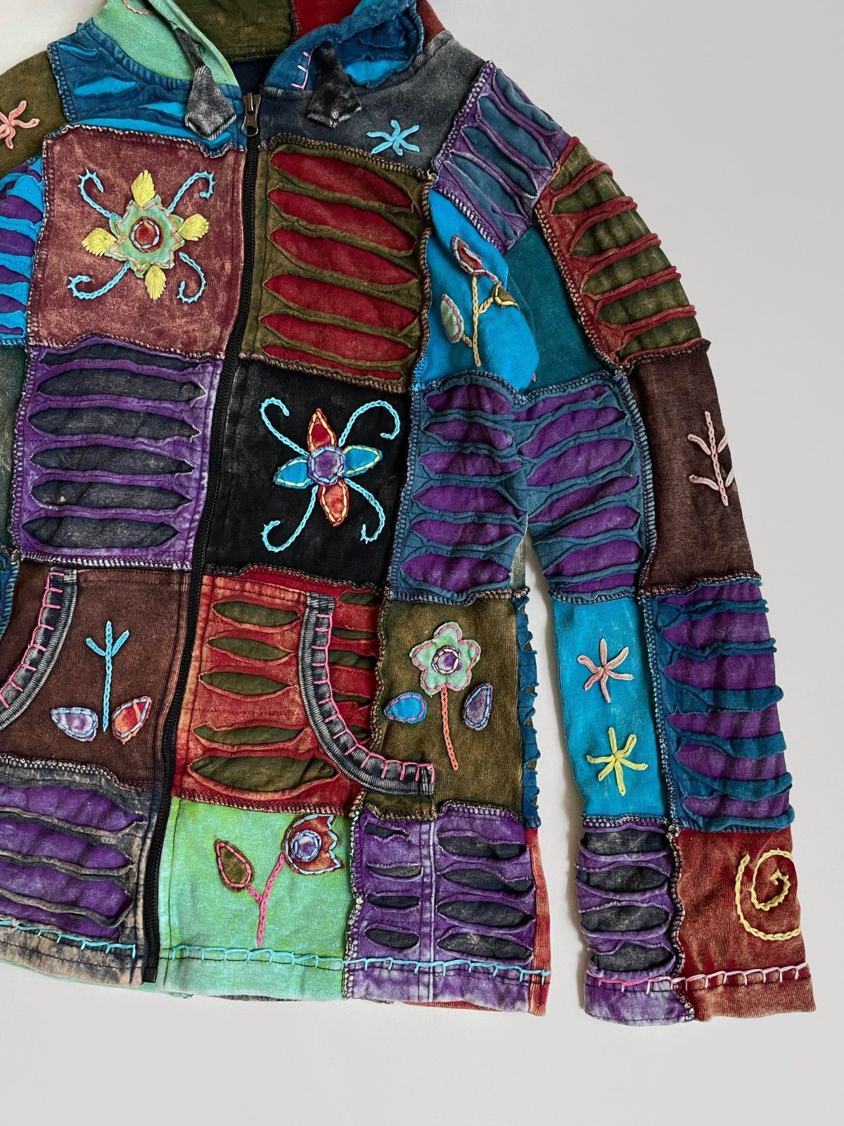 Other Vintage Avant-garde zip hoodie Hand Made Size M / US 6-8 / IT 42-44 - 5 Thumbnail