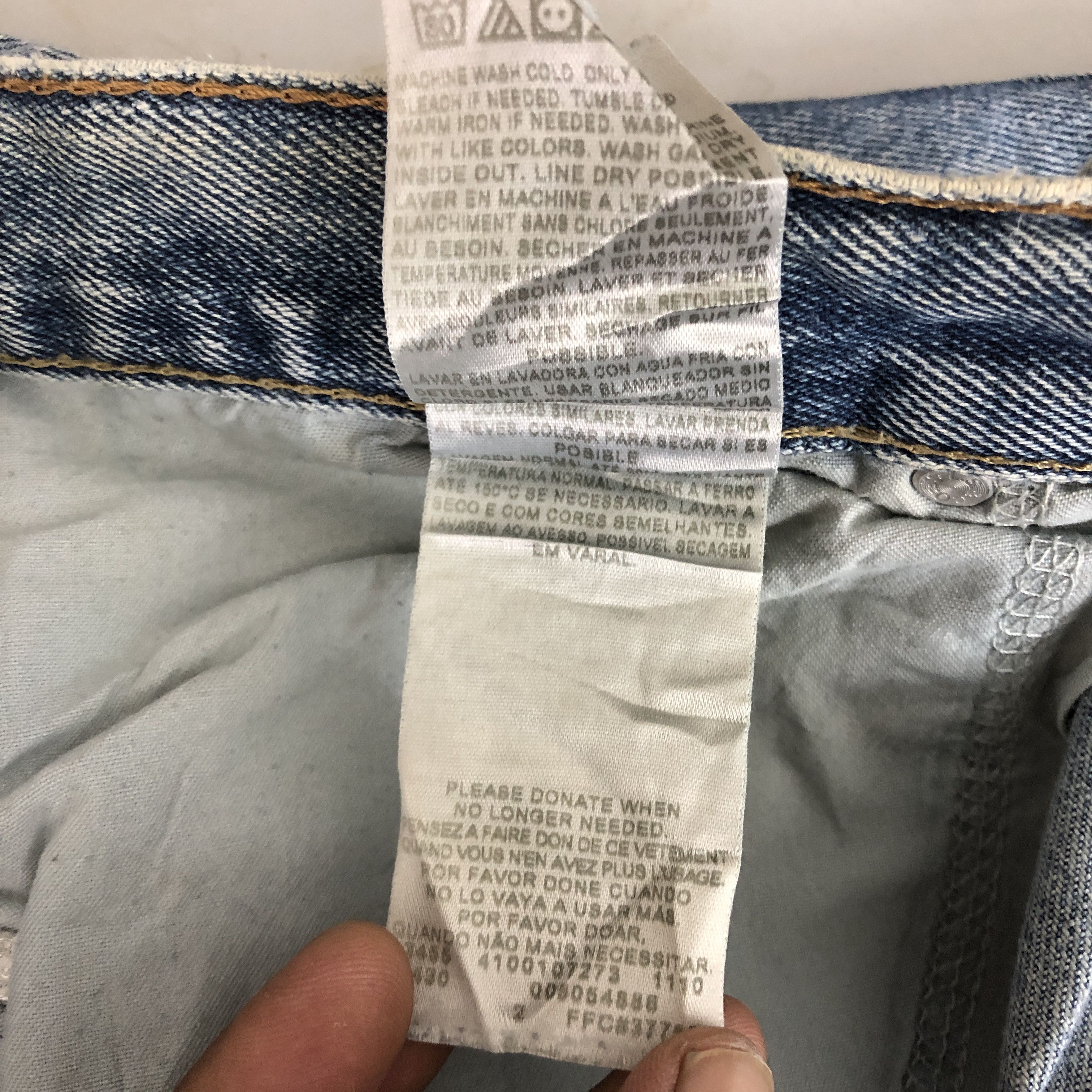 Levi's Vintage Levis 505 Jeans Dirty Levi's Mud Wash Faded Denim Size US 34 / EU 50 - 15 Thumbnail