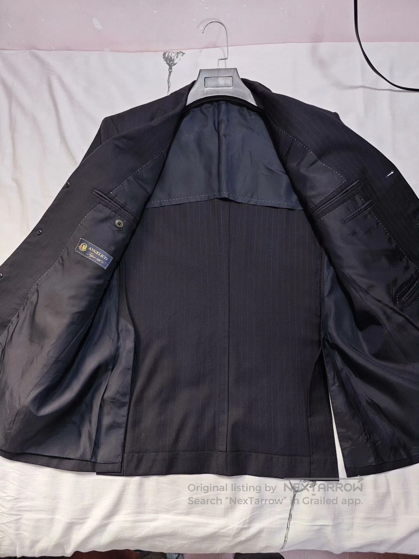 Japanese Brand Custom Italian Wool Blend Suit Jacket. Size US M / EU 48-50 / 2 - 6 Thumbnail