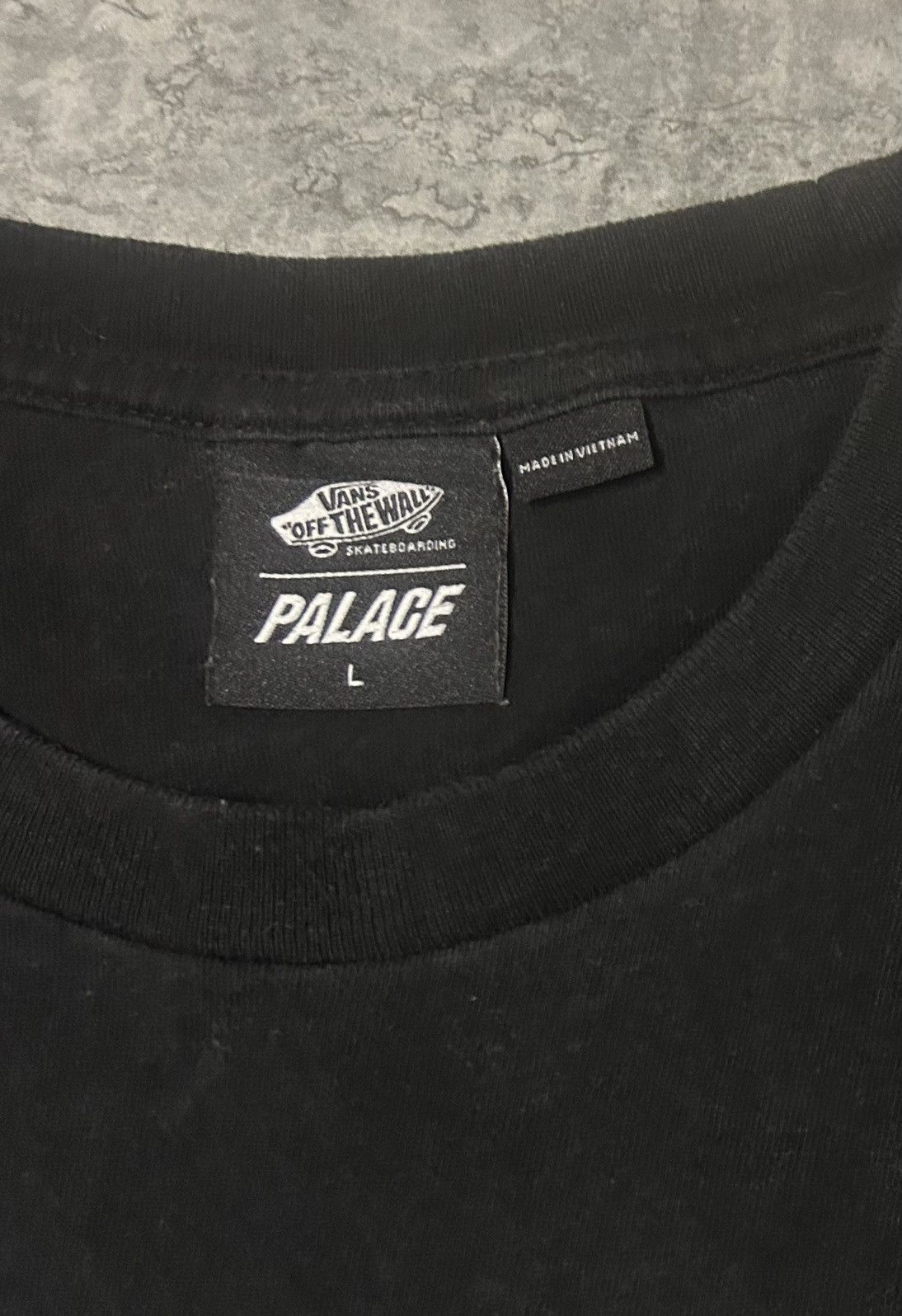 Palace Palace x Vans Low Black Tee - Size Large Size US L / EU 52-54 / 3 - 5 Thumbnail