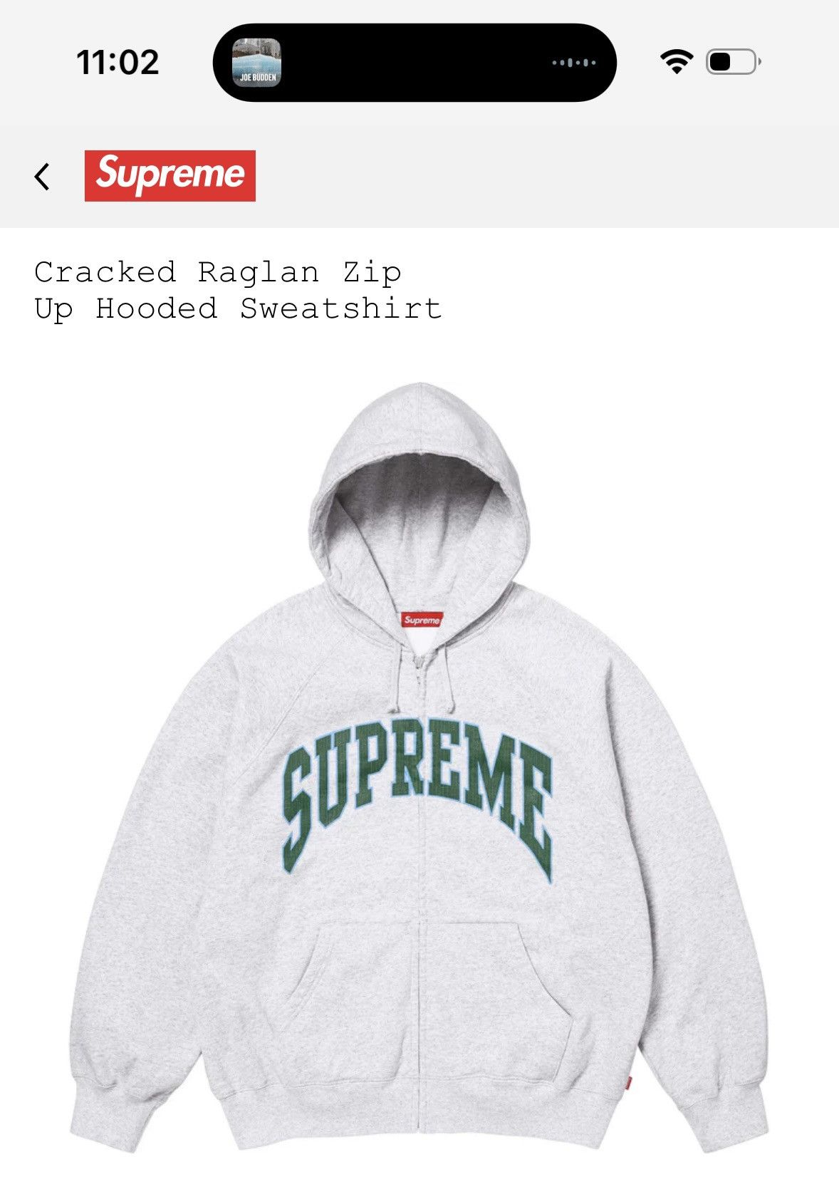 Supreme Supreme Falcon Raglan Zip up Hoodie | Grailed
