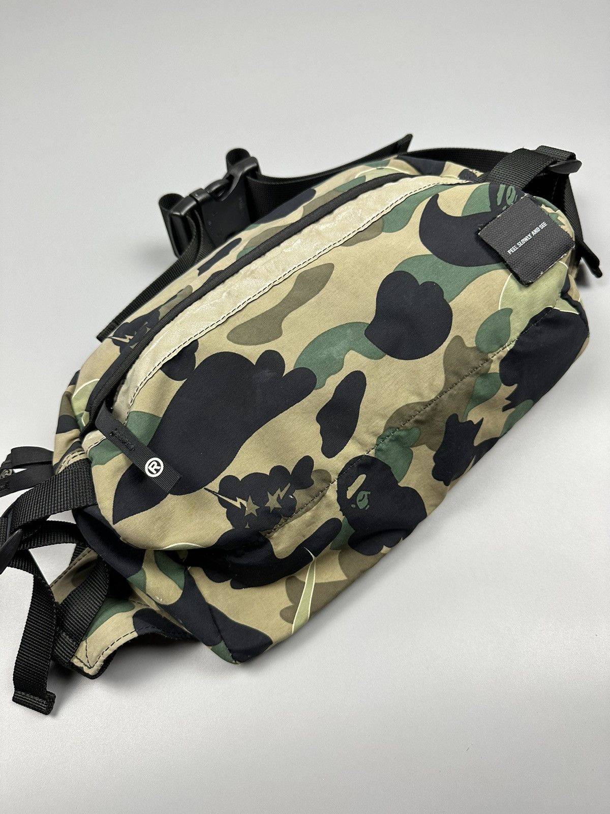 Bape × Kaws 🔥Sick🔥Bape X Kaws Camo Waist/Shoulder Bag Size ONE SIZE - 4 Thumbnail