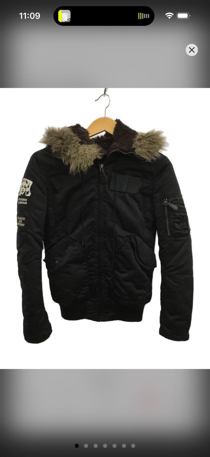Hysteric Glamour Hysteric glamour fur hood bomber Size S / US 4 / IT 40 - 2 Thumbnail