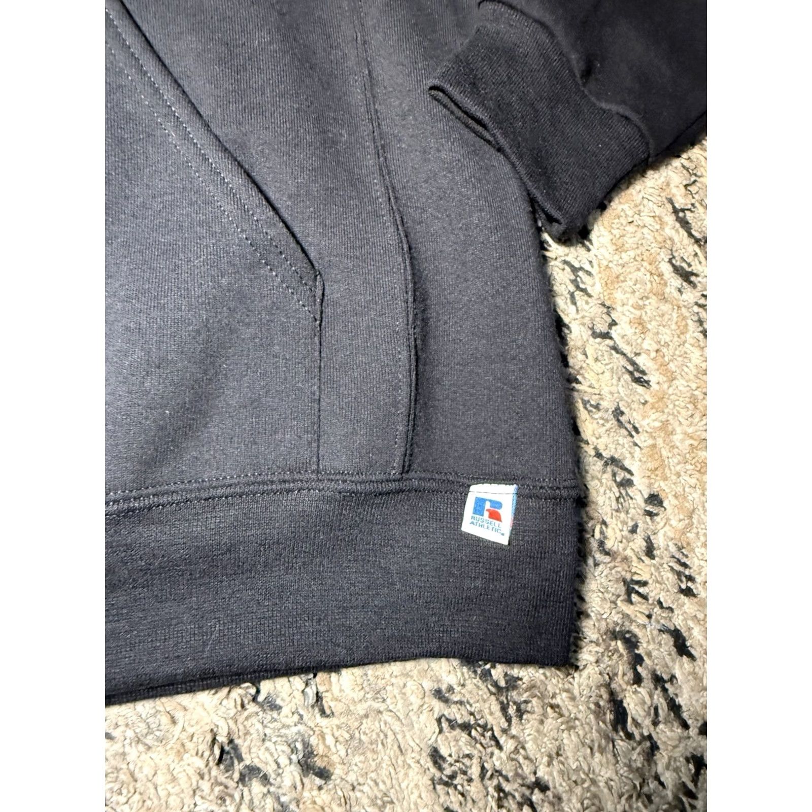 Russell Athletic VINTAGE Russell Athletic Hoodie Full Zip Mens Large Black 90s DEADSTOCK NWOT Heavyweight Y2K Size US L / EU 52-54 / 3 - 2 Thumbnail