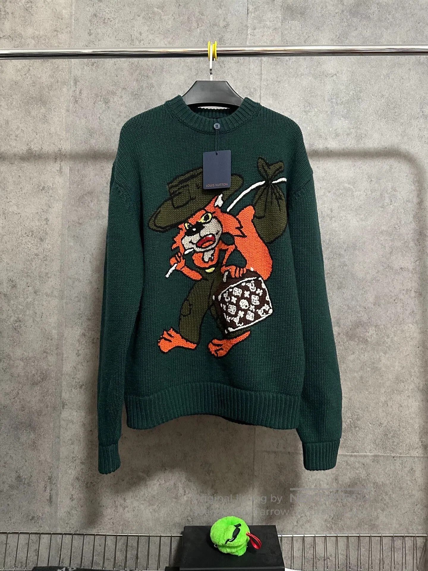 Louis Vuitton LV Logo Knit Wool Cashmere Sweater. Size US L / EU 52-54 / 3 - 1 Thumbnail