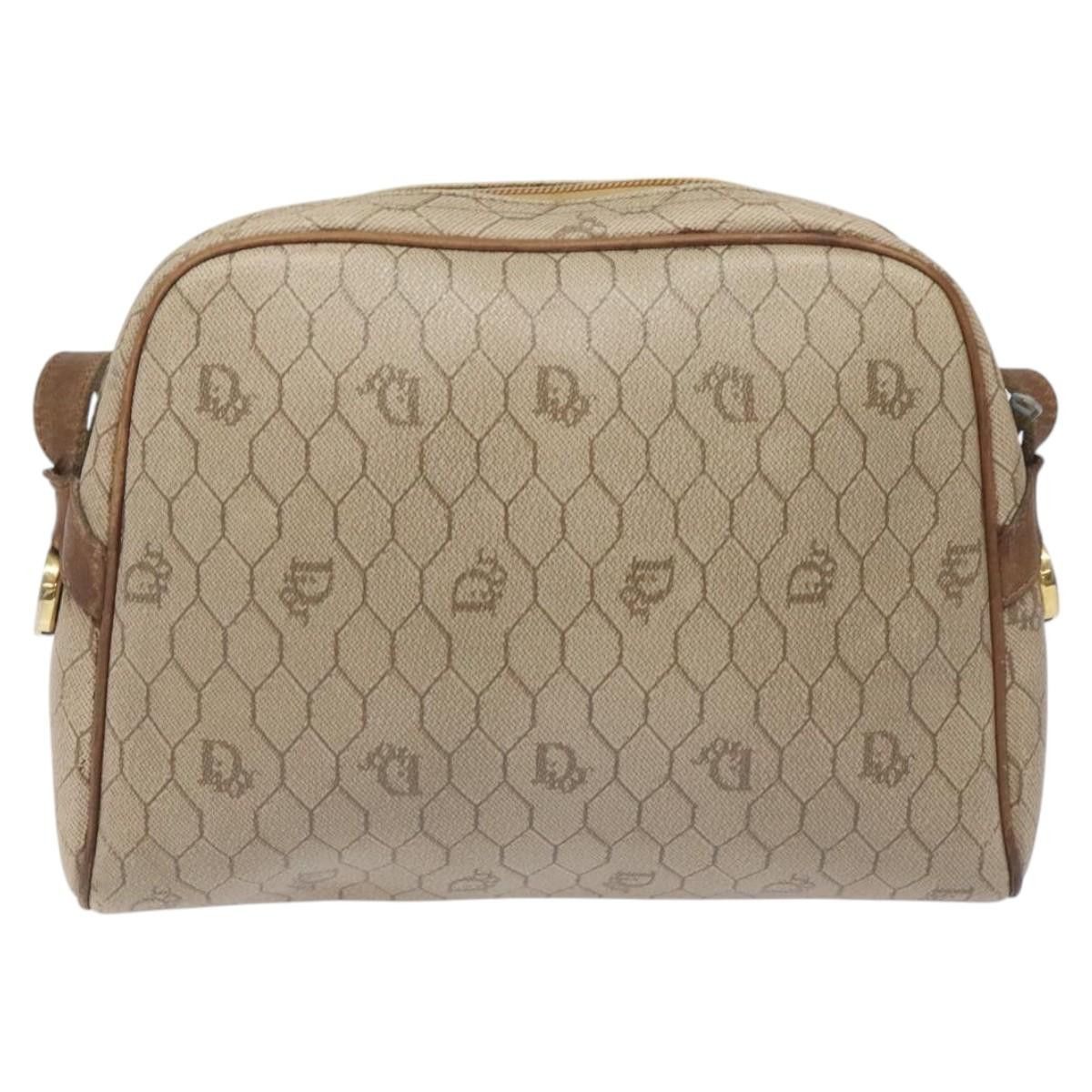 Dior DIOR Honeycomb Canvas Shoulder Bag Pvc Leather Beige Gold Size ONE SIZE - 3 Thumbnail