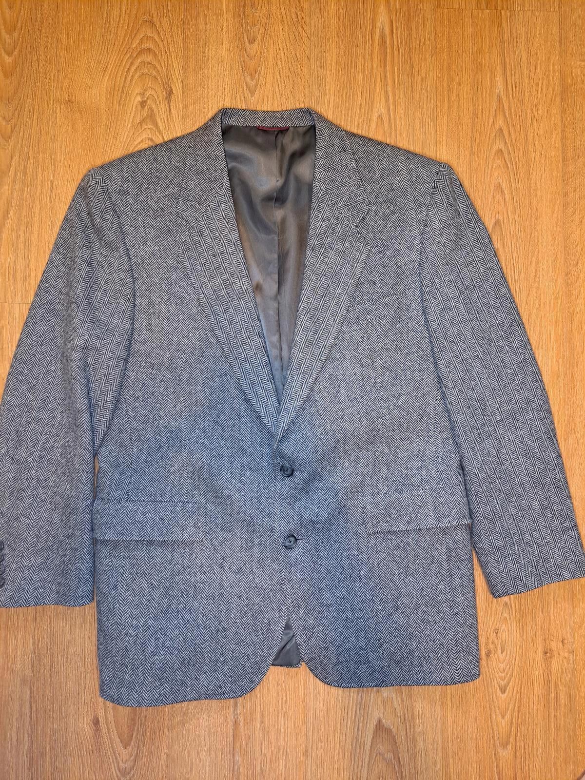Hart Schaffner Marx Hart Schaffner Marx Sport Coat Mens 42R Herringbone Wool Size 42R - 1 Thumbnail