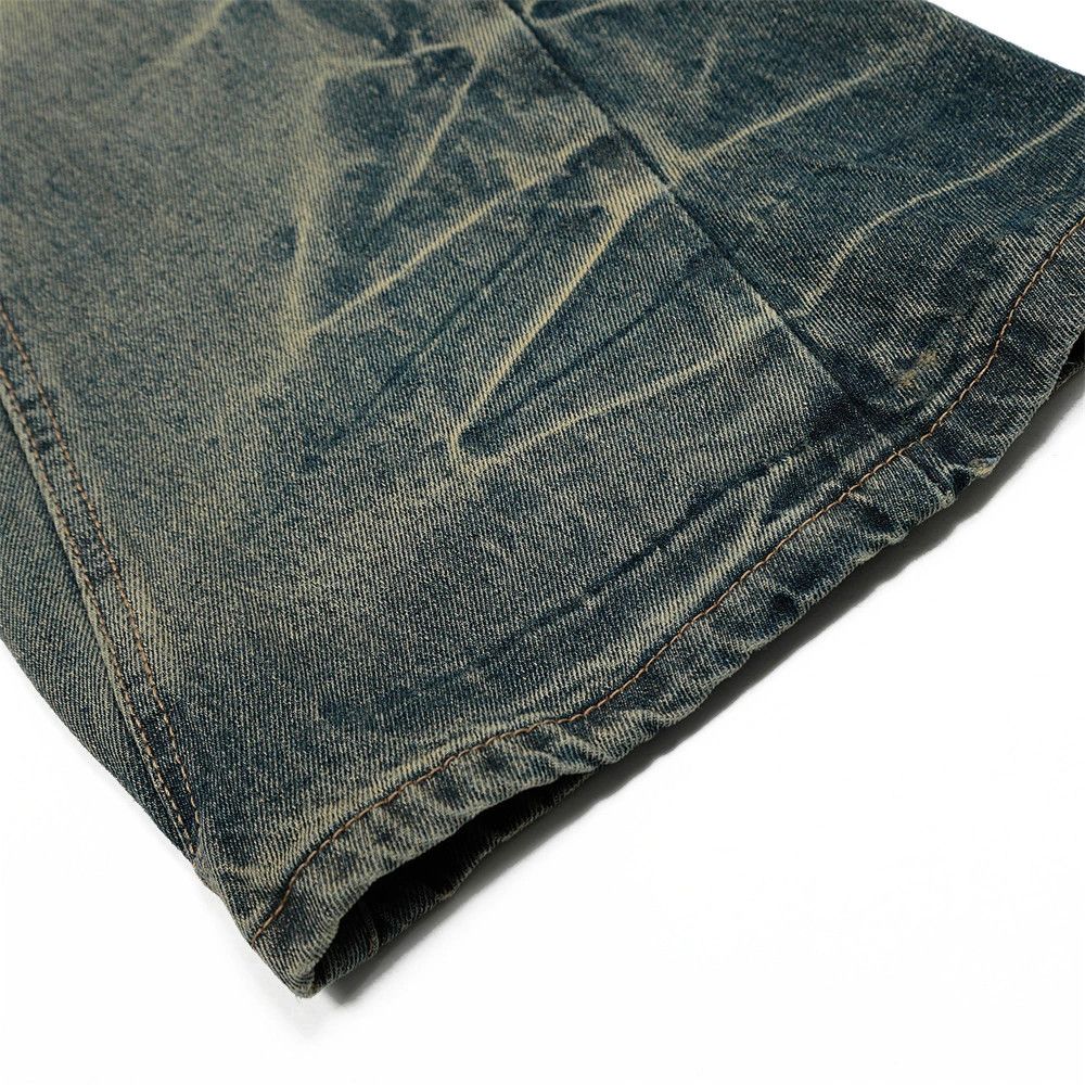 Jean Men's trendy tie-dye punk distressed flared jeans Size US 32 / EU 48 - 5 Thumbnail