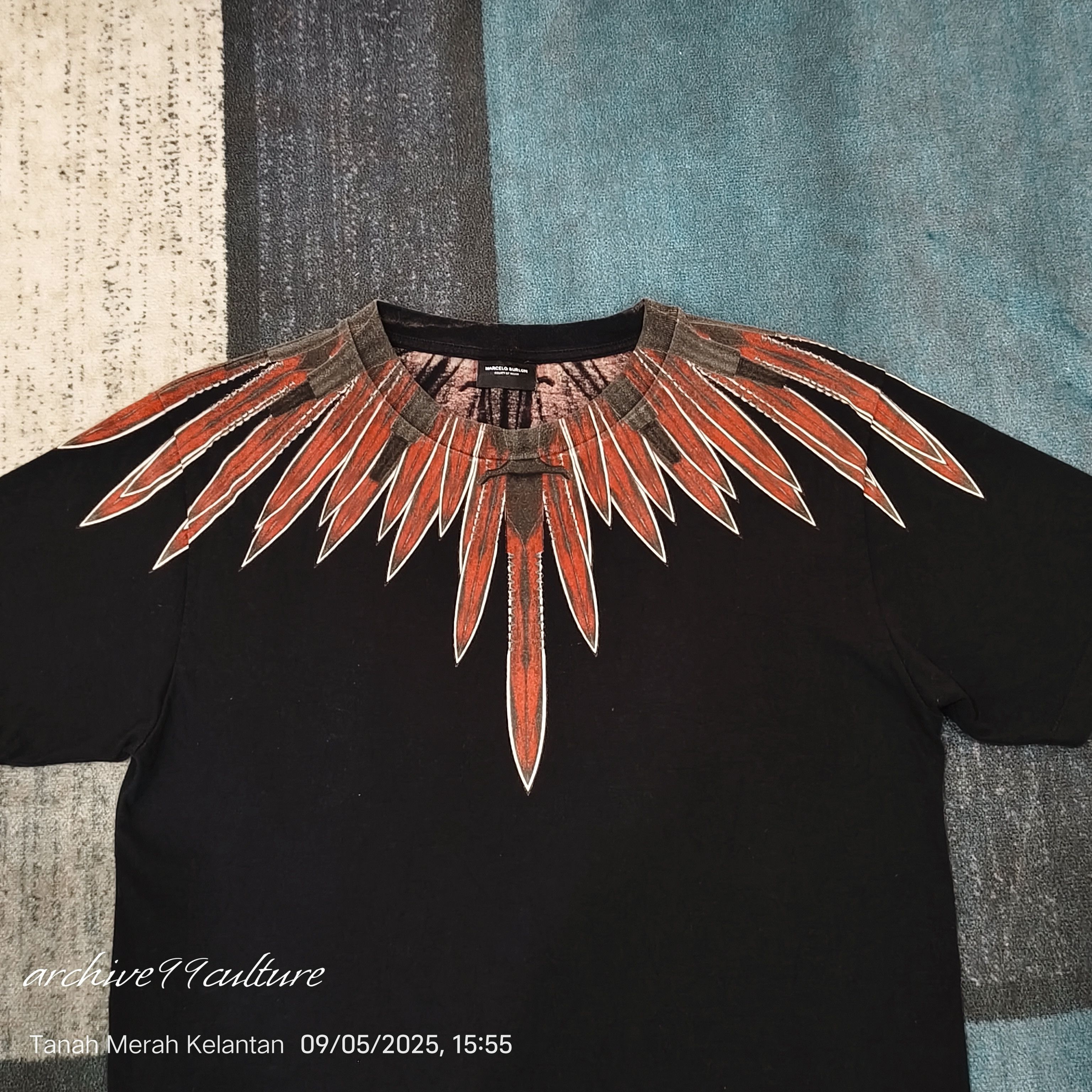 Marcelo Burlon Archive ss17 Marcelo Burlon Teodoro tee in black multicolor Size US XXS / EU 40 - 7 Thumbnail