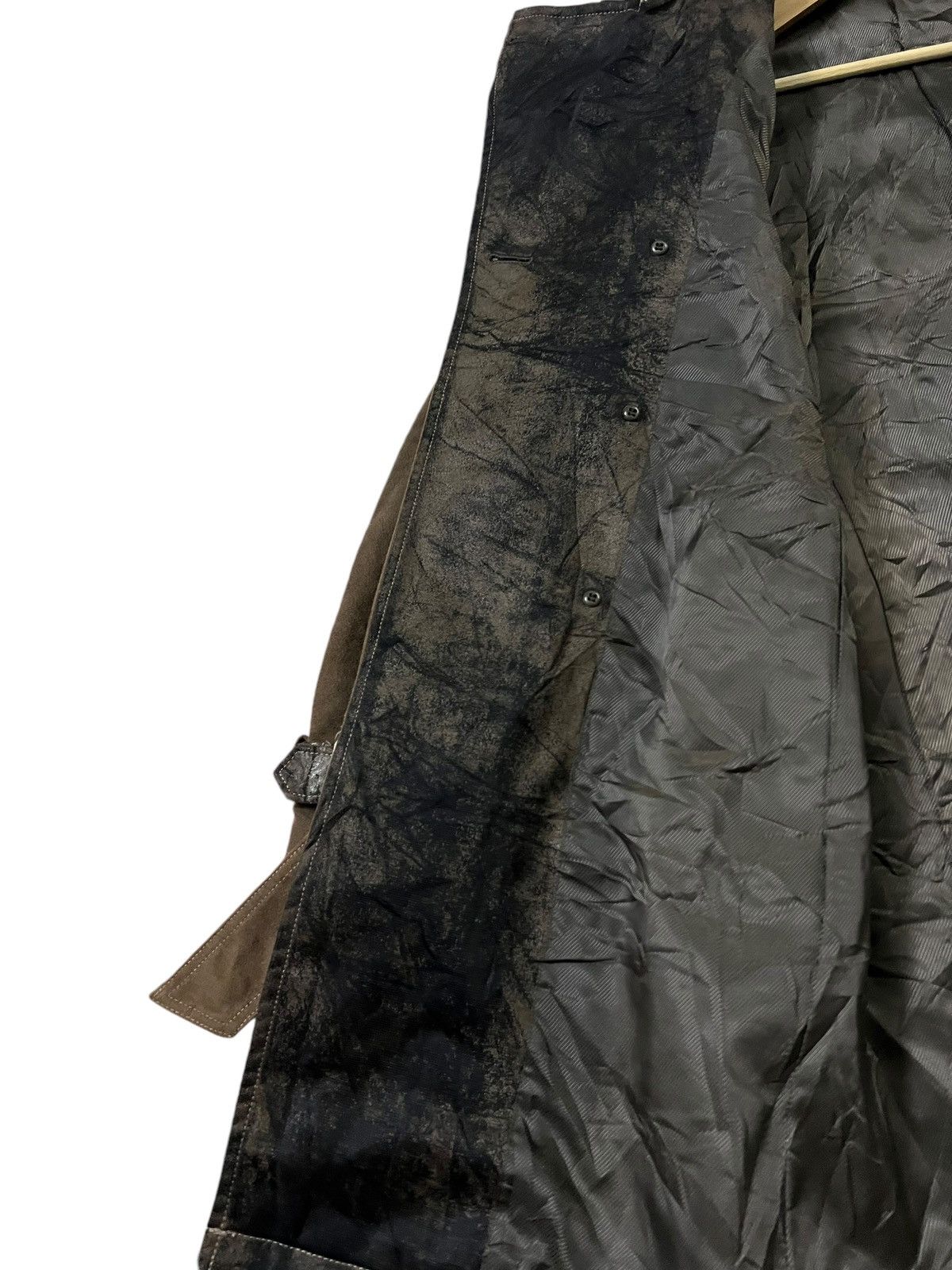 If Six Was Nine × Tornado Mart TORNADO MART MOLESKIN BELTED TRENCH COAT Size US S / EU 44-46 / 1 - 14 Thumbnail
