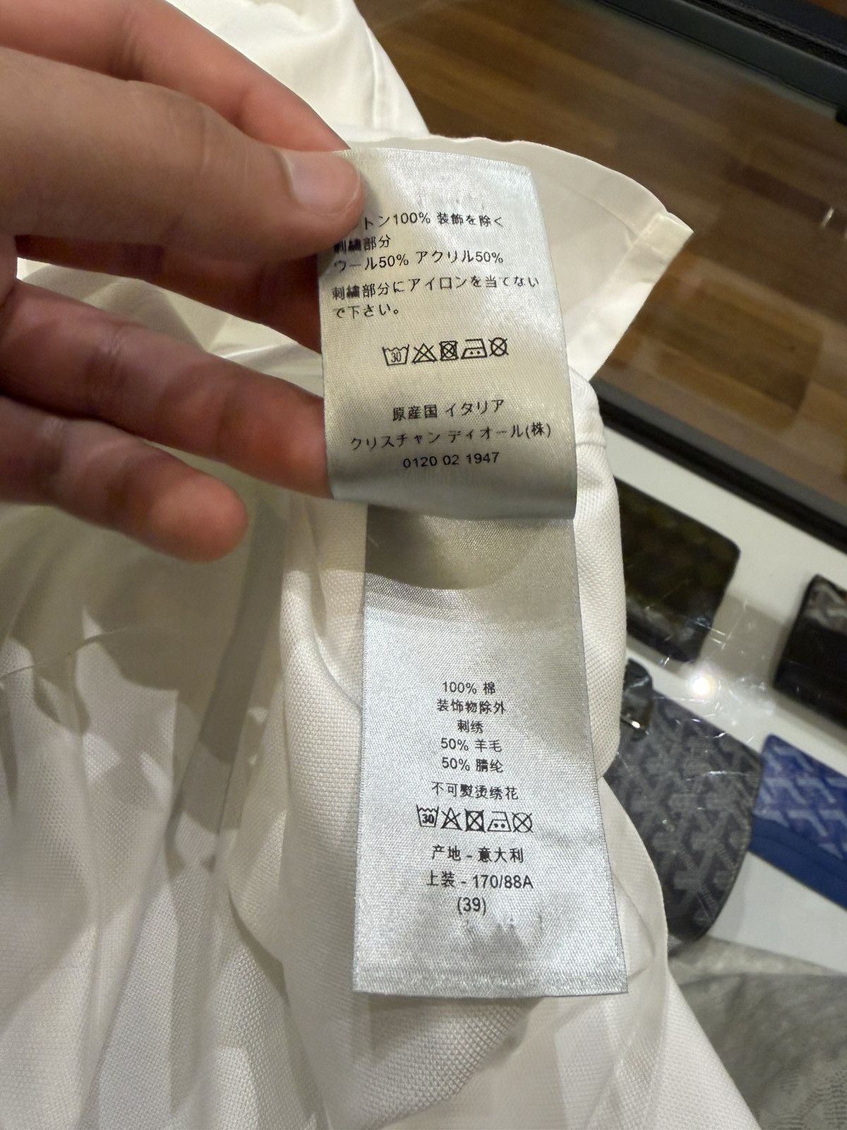 DENIM TEARS × Dior Denim Tears x Dior Button Down SS Tee - White Size US M / EU 48-50 / 2 - 5 Thumbnail