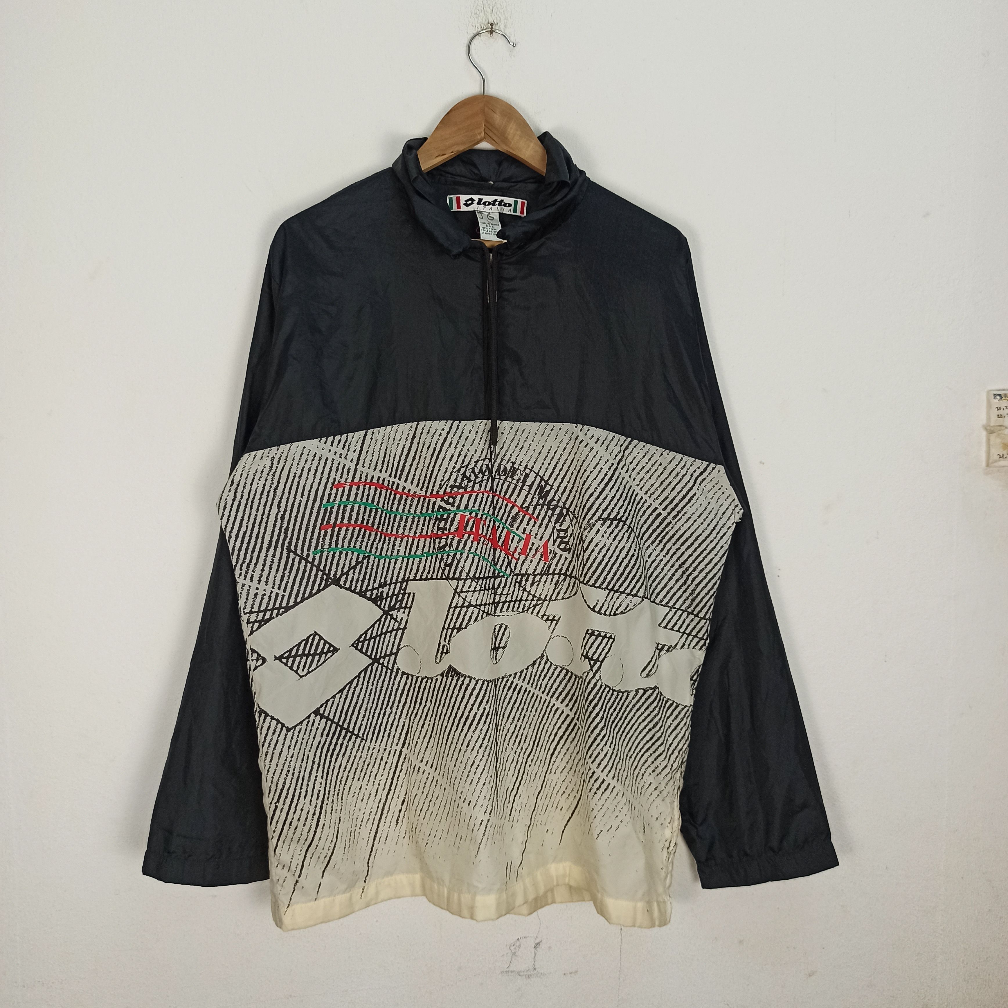 Lotto Sport Vintage Lotto Italia Nylon Windbreaker Jacket Rare Size US L / EU 52-54 / 3 - 1 Thumbnail