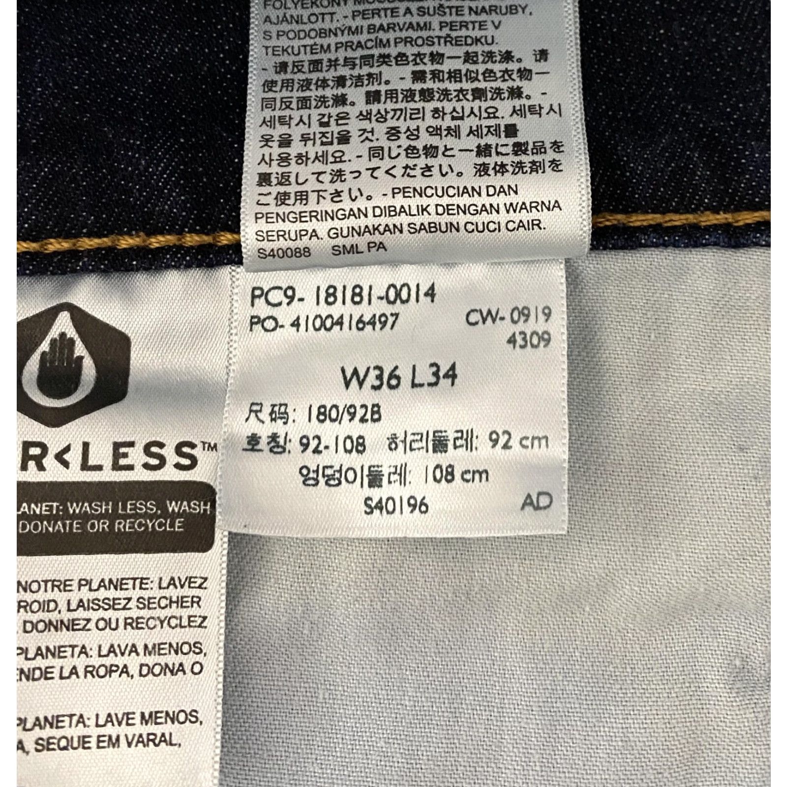 Levi's Levi's 541 Jeans Mens 36x34 Dark Wash Straight Fit Denim Stretch 18181 Regular 5-Pocket Levi's Logo Blue Jeans Mens Size US 36 / EU 52 - 4 Thumbnail