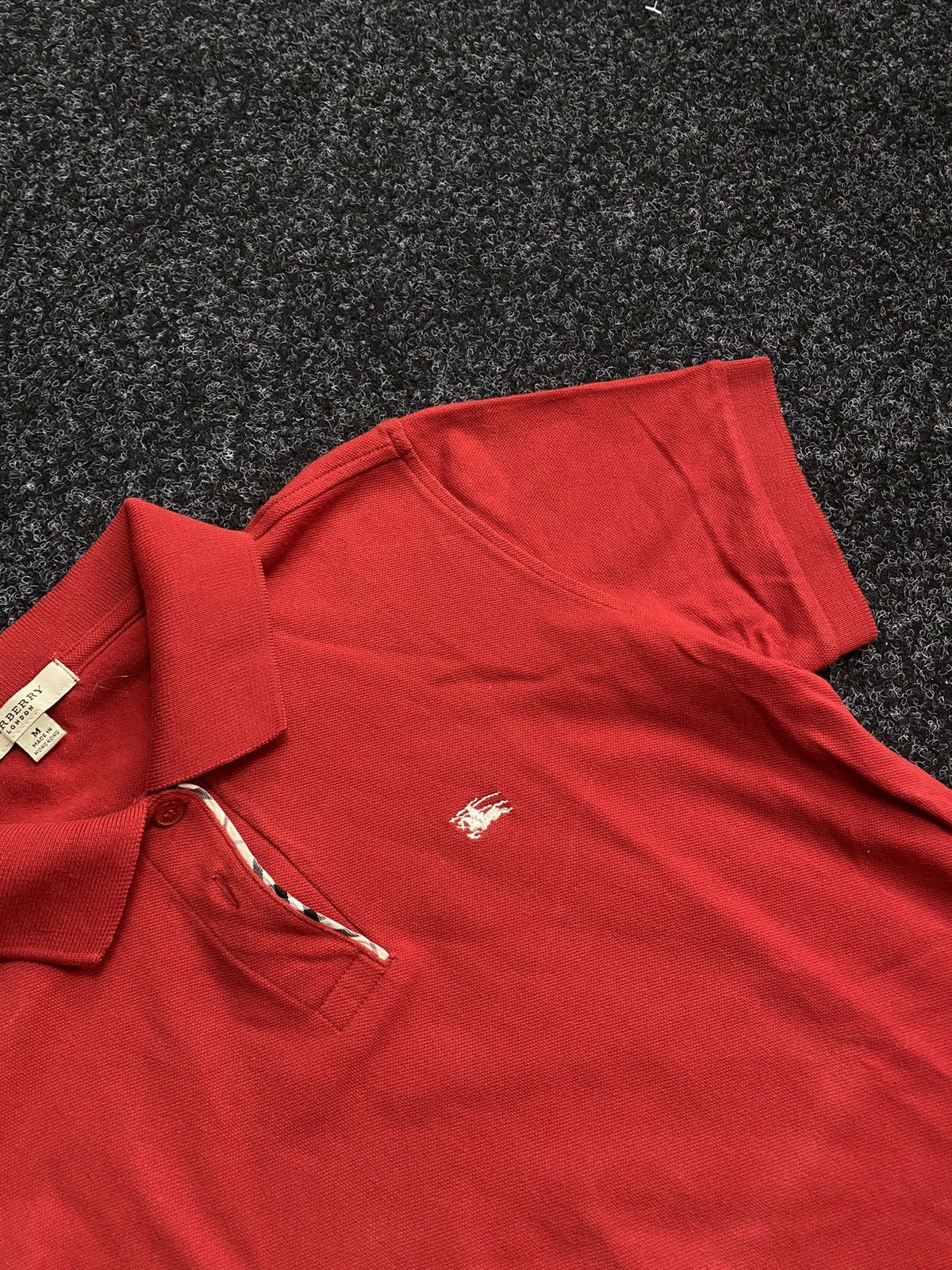 Burberry × Designer 🚨Burberry Polos Tee Embroidery Logo Nova Check Inner Size M / US 6-8 / IT 42-44 - 3 Thumbnail