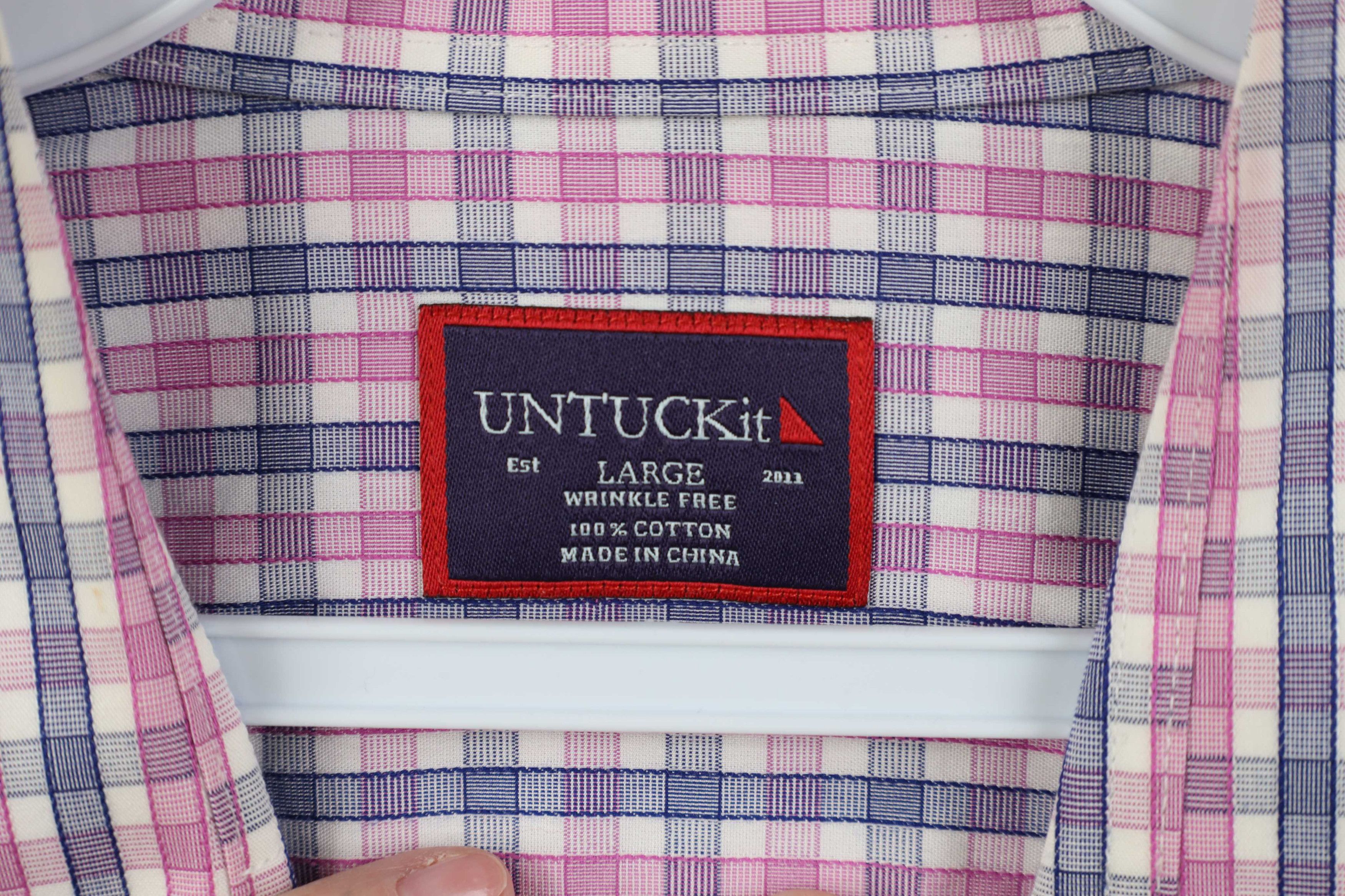 UNTUCKit Untuckit Wrinkle Free Cotton Collared Button Shirt Size US L / EU 52-54 / 3 - 6 Thumbnail