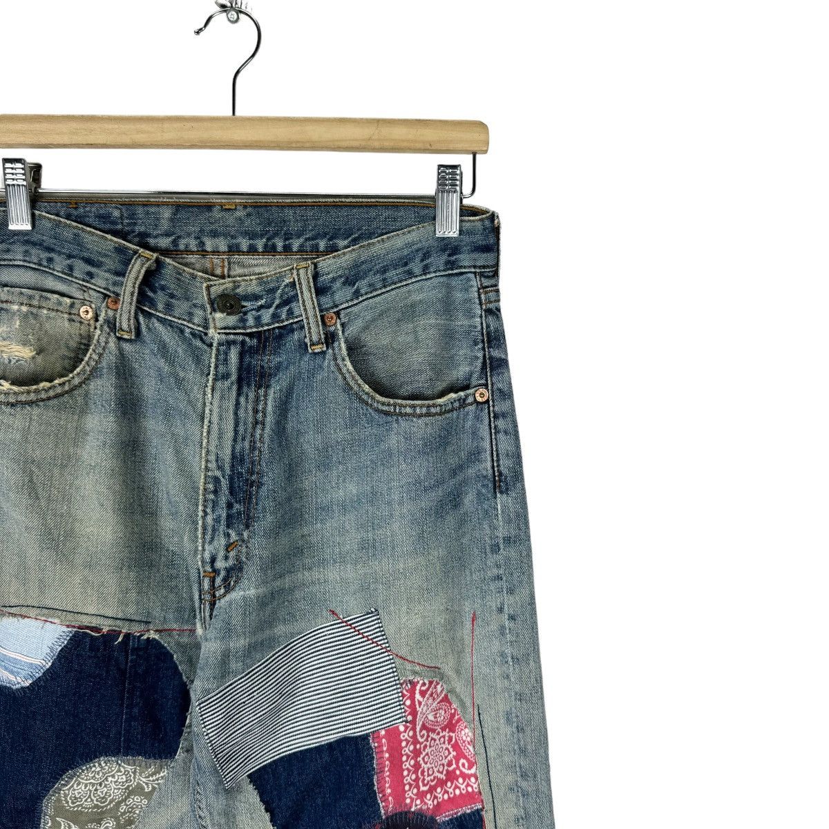 Levi's ⚡️LEVI’S 503 PATCHWORK BORO DENIM JEANS PANTS Size US 30 / EU 46 - 5 Thumbnail