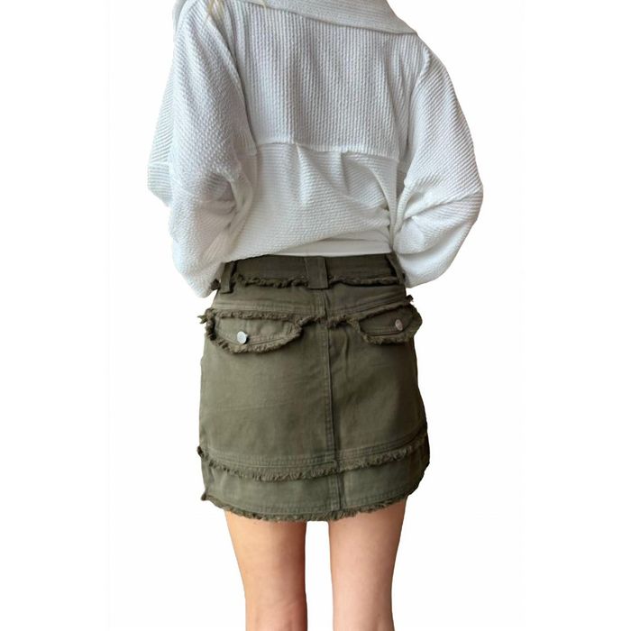 Designer LE LIS Trinity Mini Skirt In Green | Grailed