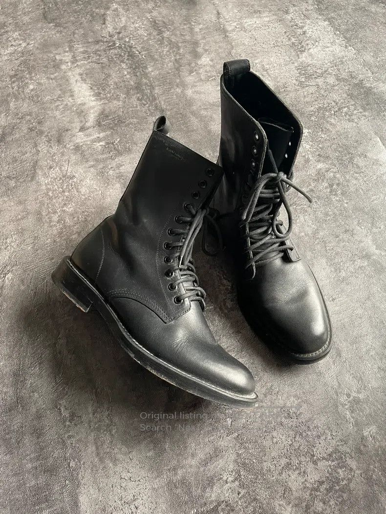 Saint Laurent Paris Saint Laurent Paris Calf Leather Military Boots Size US 6 / EU 39 - 1 Thumbnail