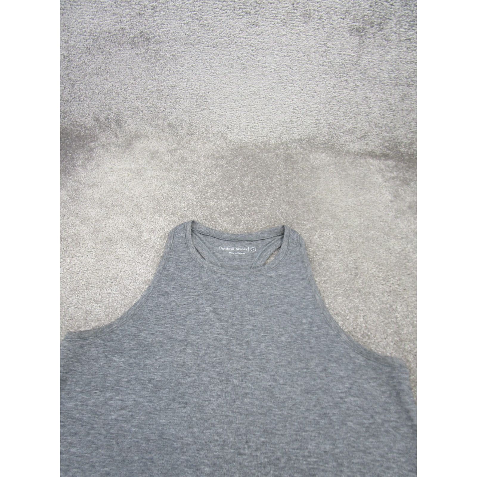 Outdoor Voices Outdoor Voices Tank Basic Shirt Womens Small Gray Racerback Back Training Gym S Mens Womens Boys Girls Size S / US 4 / IT 40 - 2 Thumbnail