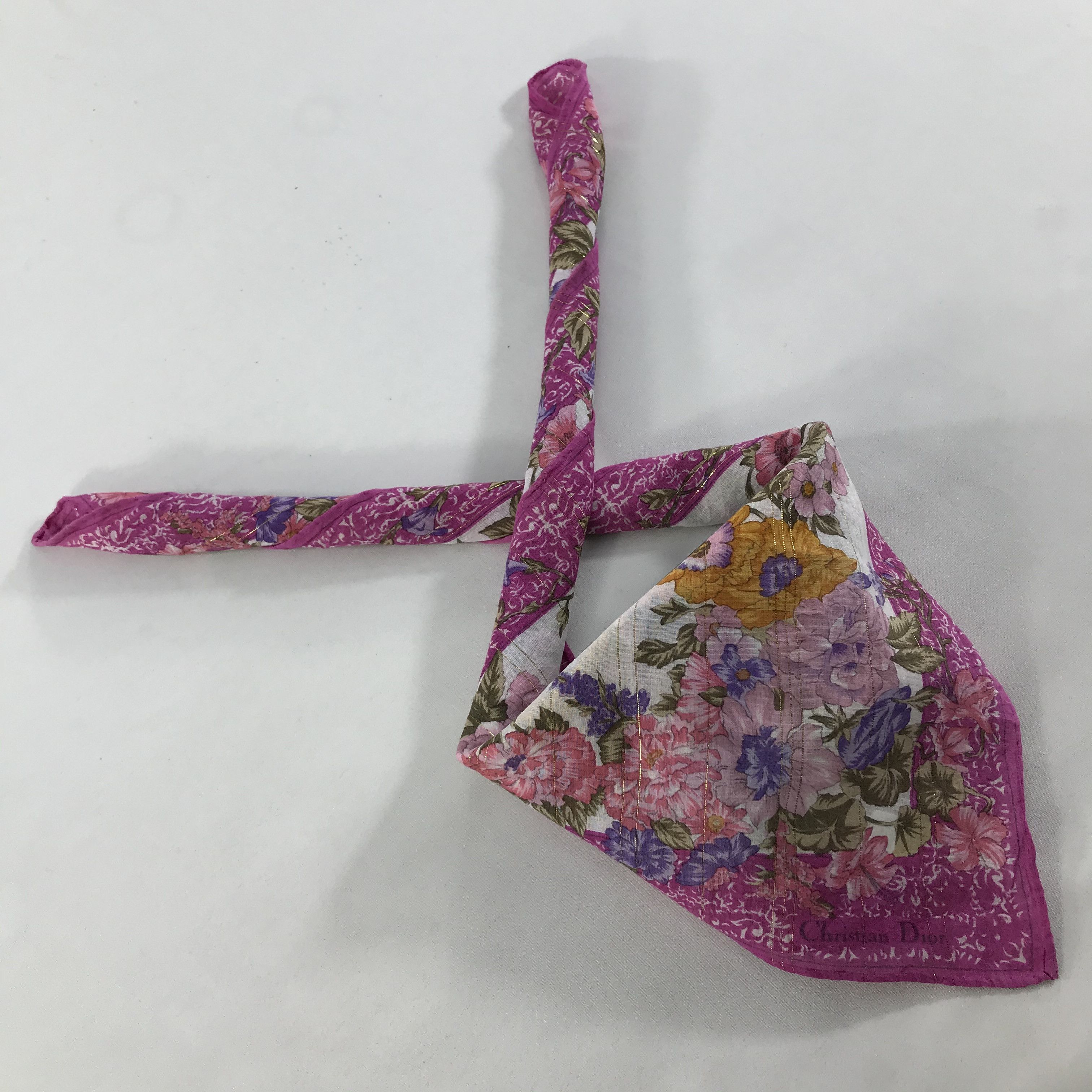 Vintage Christian Dior Neckerchief / Bandana / Handkerchief Size ONE SIZE - 2 Thumbnail