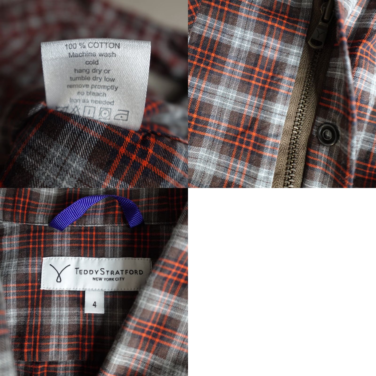 Vintage Teddy Stratford Mens Shirt Western Button-Up L Brown Plaid Cowboys Pearl Snap Long Sleeve Casual Regular 90s Theme Mens Size US L / EU 52-54 / 3 - 8 Thumbnail