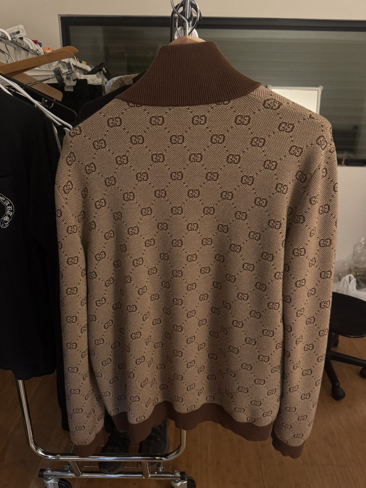 Gucci Gucci GG Jacquard Knit Zip Cardigan / Track Jacket Size US M / EU 48-50 / 2 - 3 Thumbnail