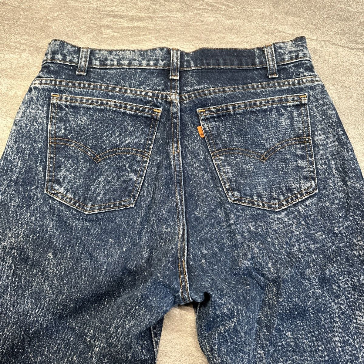 Levi's × Vintage Vtg 80s 90s Levis Acid Wash Orange Tab Blue Denim Jeans USA Size US 32 / EU 48 - 7 Thumbnail