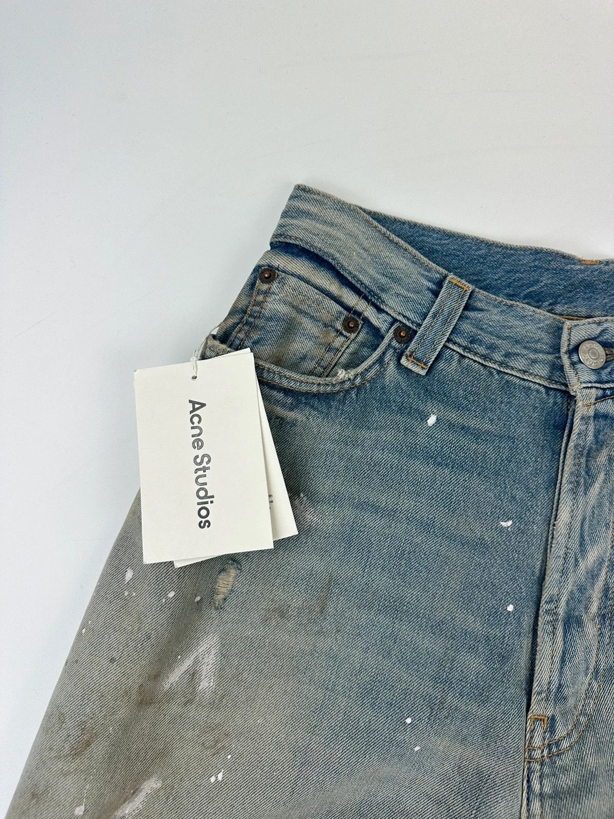Acne Studios Acne Studio Traflgar Paint Stains Baggy Jeans 2023FN Size 26" / US 2 / IT 38 - 4 Thumbnail