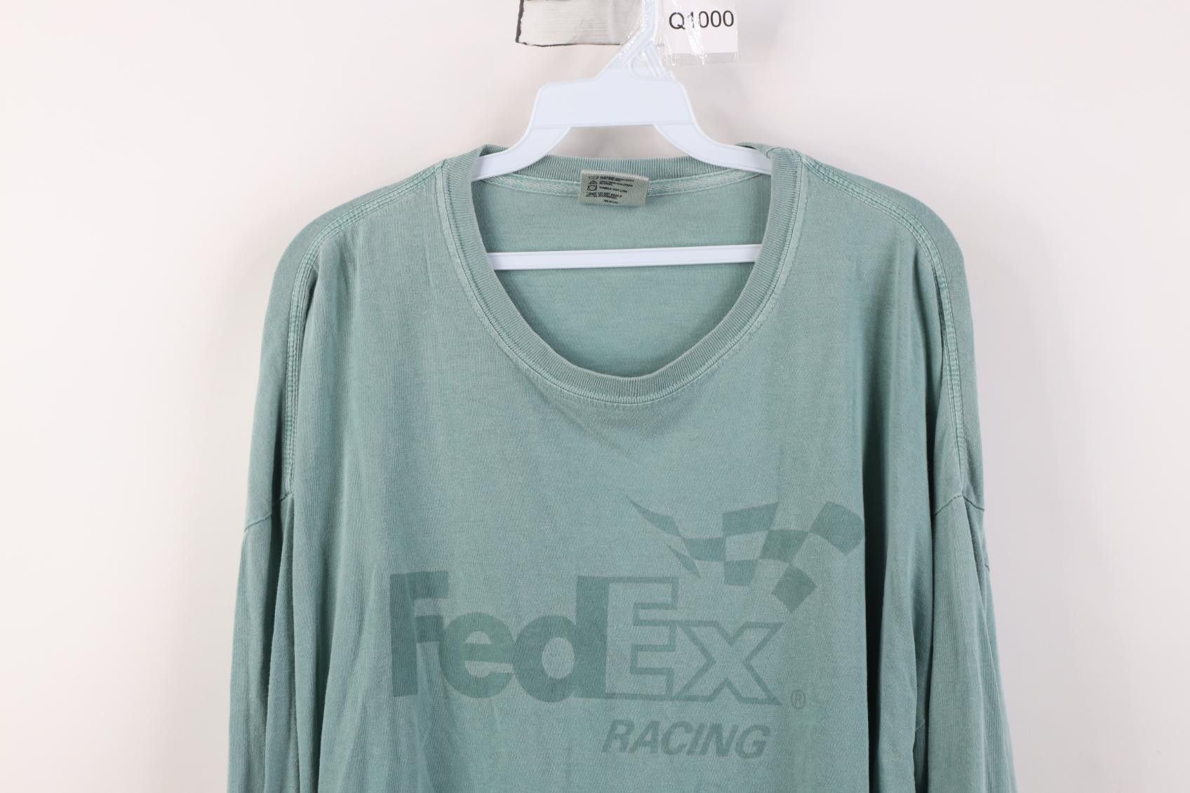 Vintage Vintage NASCAR Garment Dye Stonewash Long Sleeve T-Shirt Size US XXL / EU 58 / 5 - 2 Thumbnail