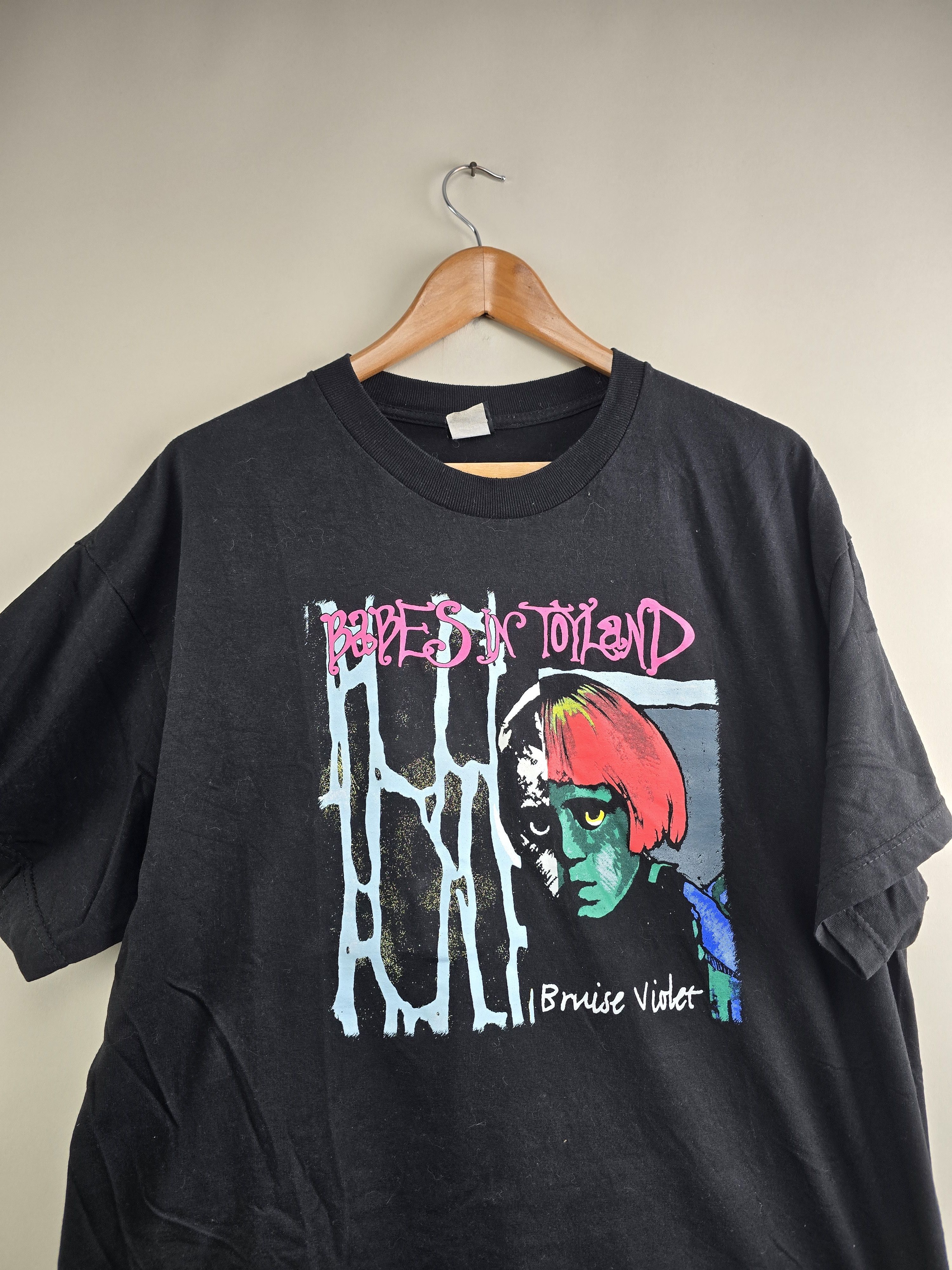 Band Tees × Vintage 90s Babes in toyland Bruise Violet XL 23" 30" Size US XL / EU 56 / 4 - 2 Thumbnail
