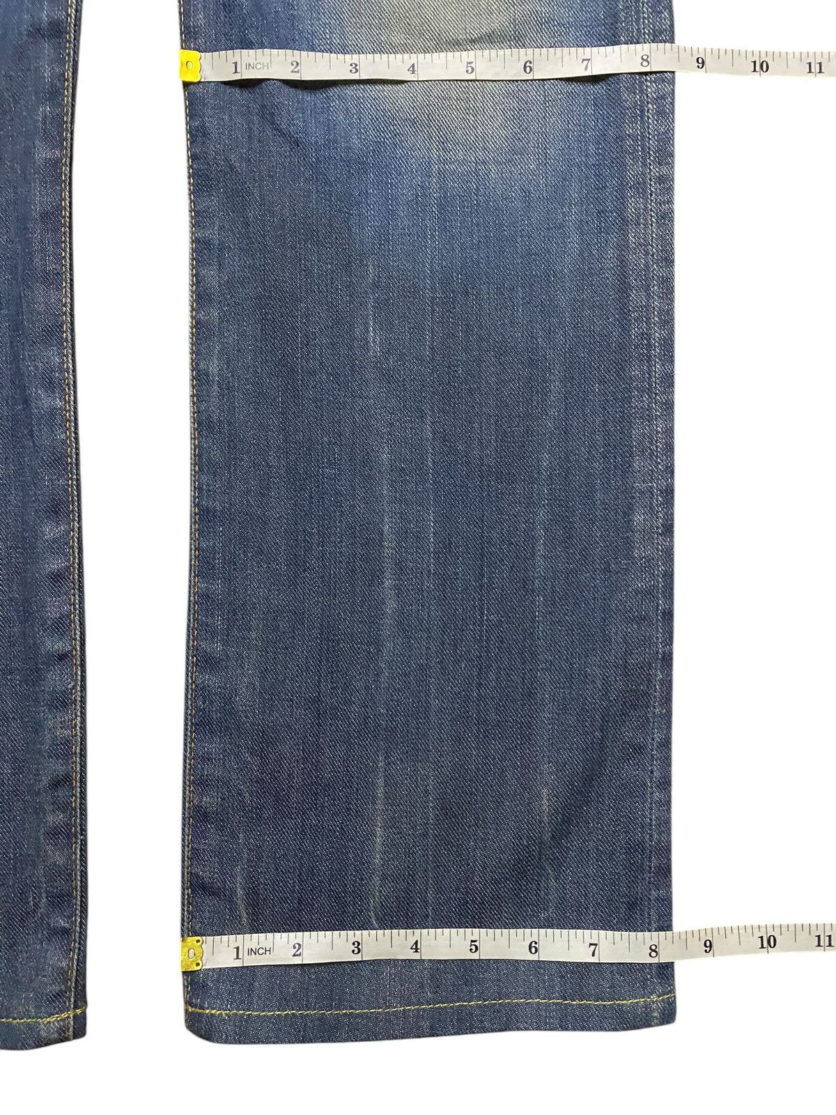 Edwin Vintage Edwin 503R Blue Trip Grunge Distressed Loose Jeans Size US 33 - 19 Thumbnail