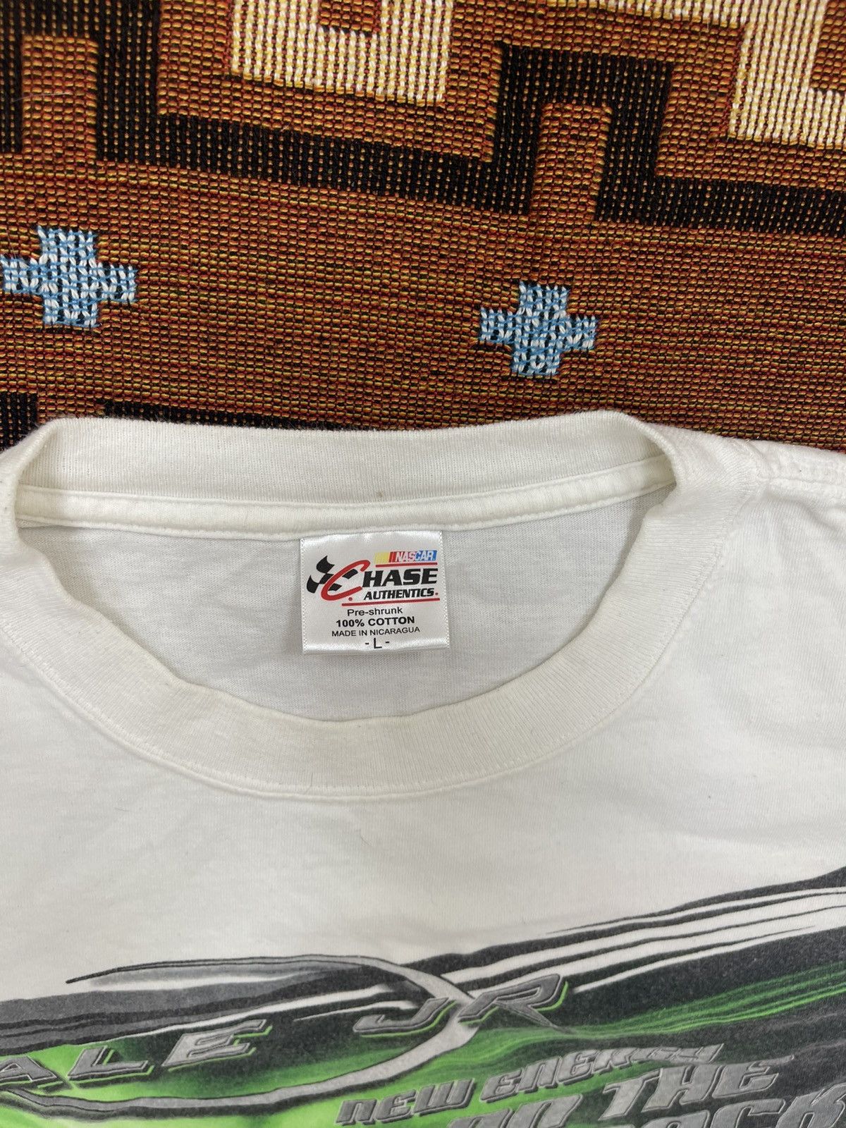 Chase Authentics × NASCAR VTG Y2K NASCAR DALE JR RACE TEE Size US L / EU 52-54 / 3 - 4 Thumbnail