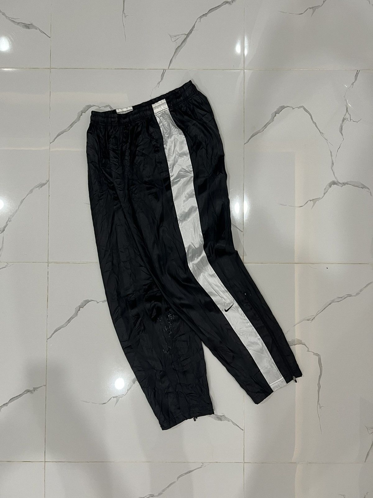 00'S Nike Nylon Pants, Shaka Shaka Pants, Men's L size polyester black type Vintage Second Hand