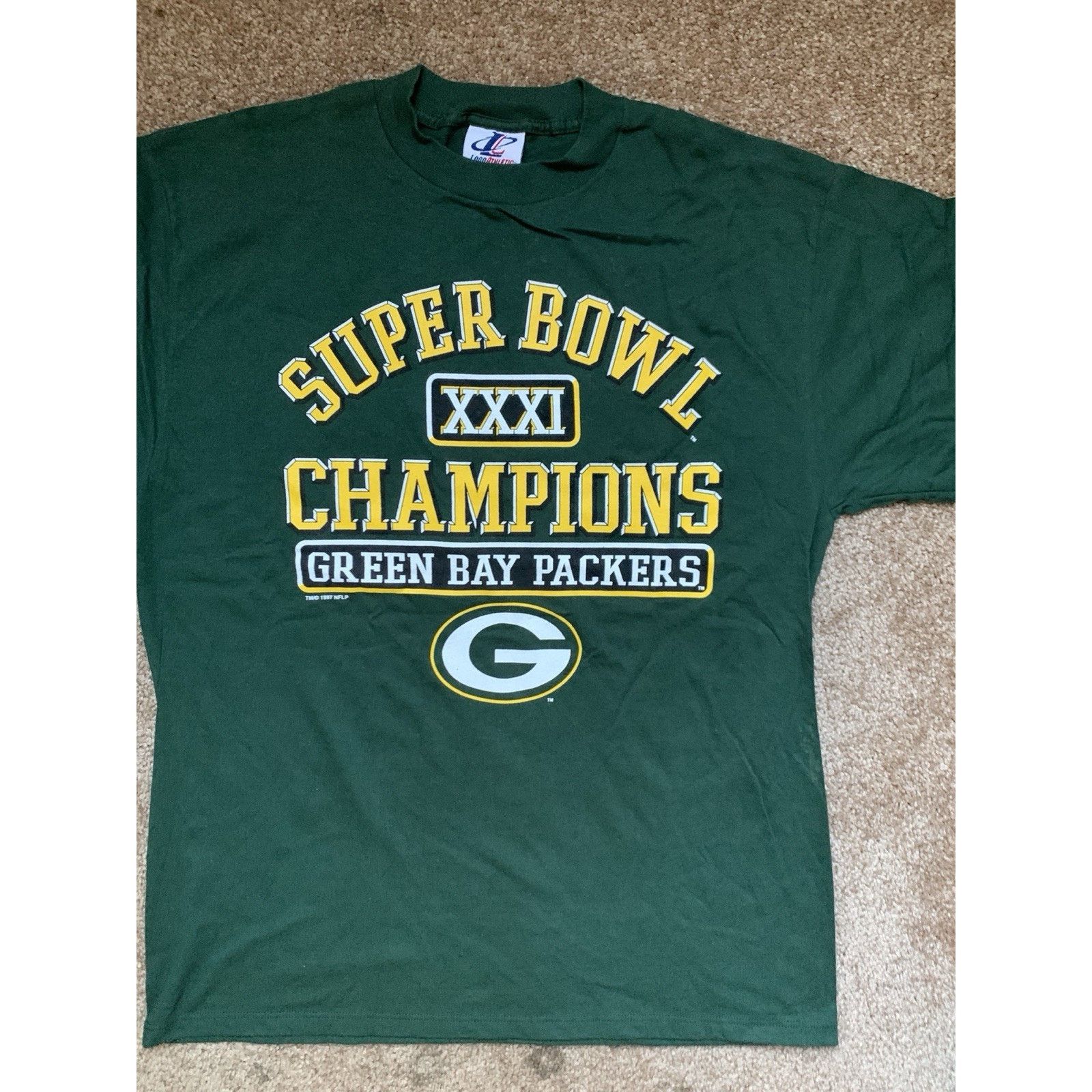 Logo Athletic Vintage 1997 Logo Athletic Green Bay Packers Super Bowl Tee Size US L / EU 52-54 / 3 - 1 Thumbnail