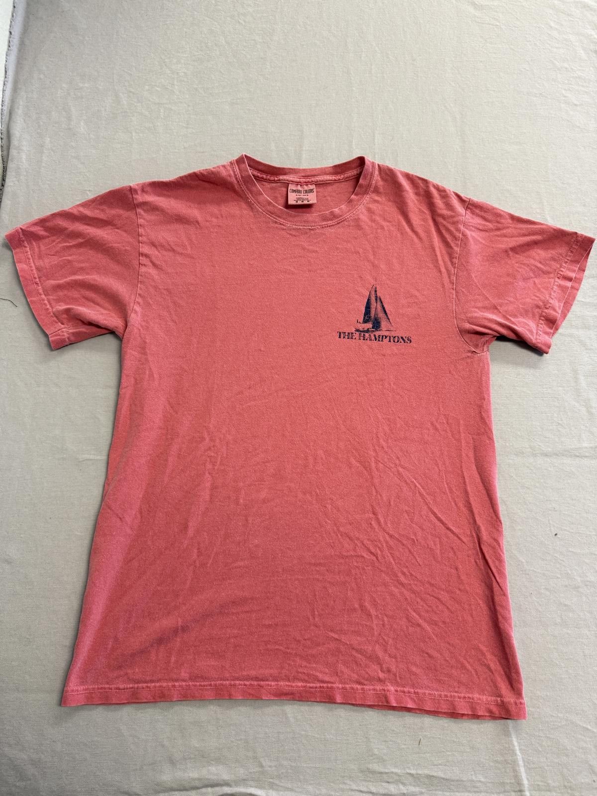 Comfort Colors Faded The Hamptons Ny T-shirt Sailing The Way Life Should Be Size US M / EU 48-50 / 2 - 2 Thumbnail
