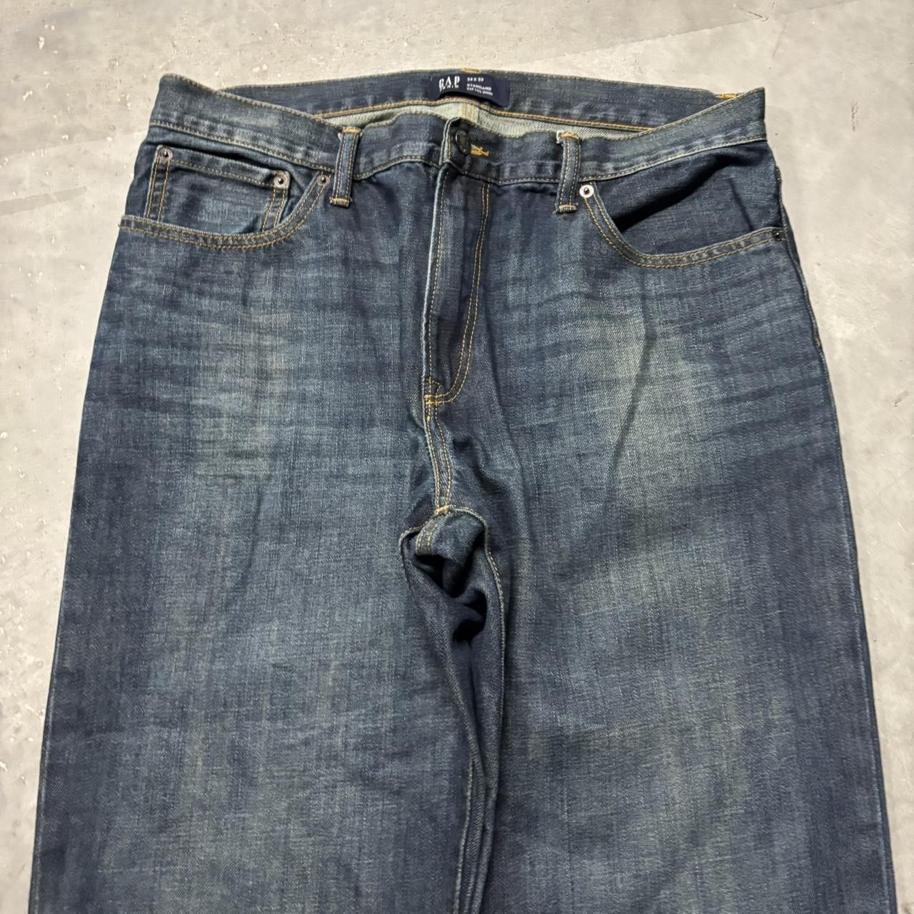 Japanese Brand × Vintage Crazy Vintage Y2K/2000s Grunge Dark Wash Essential Denim Jeans! Size US 34 / EU 50 - 5 Thumbnail