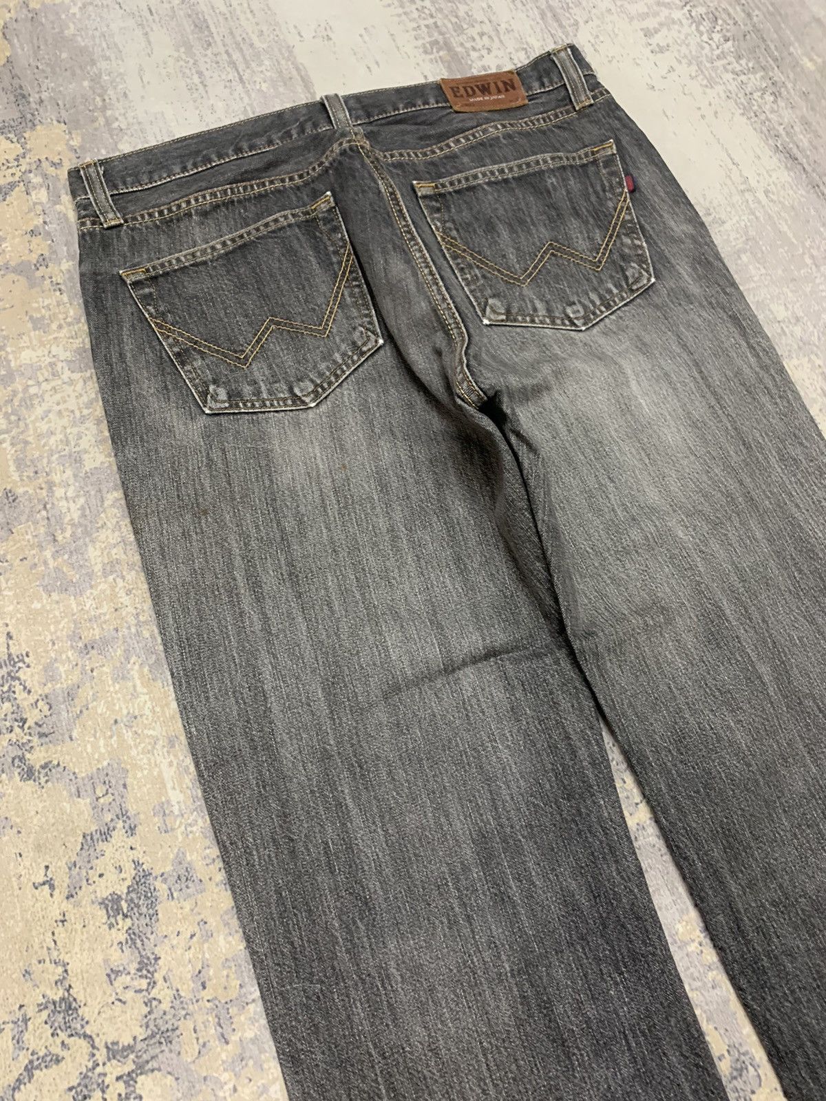 Edwin Thrashed Ripped faded distressed Edwin baggy style jeans Size US 34 / EU 50 - 9 Thumbnail