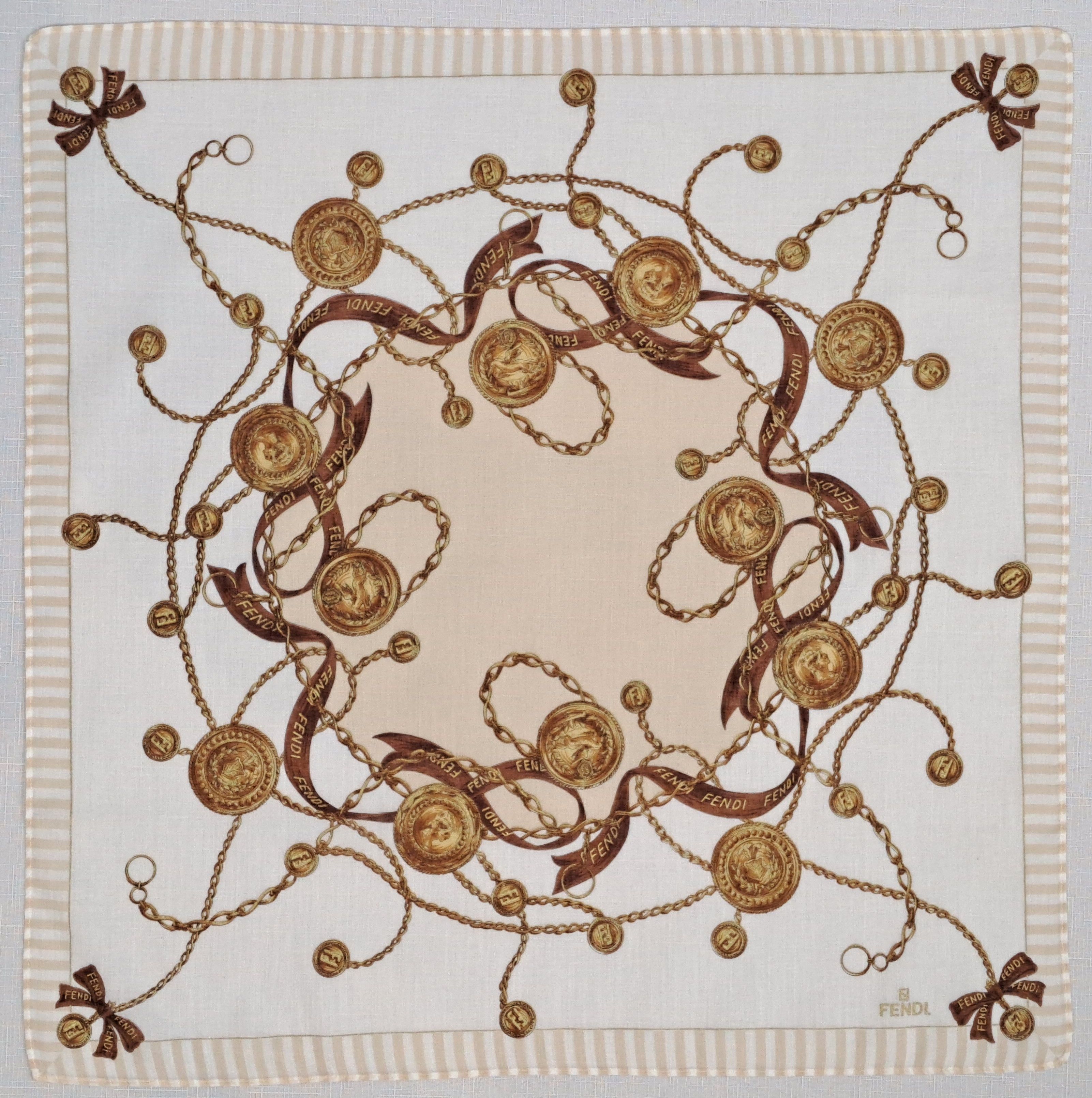 Fendi Fendi cotton pockets square/handkerchiefs. Size ONE SIZE - 4 Thumbnail