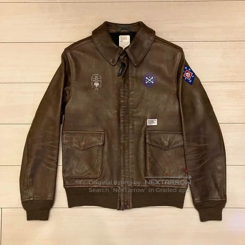 Wtaps Wtaps Flying skull print embroidery patch badge sheepskin Size US S / EU 44-46 / 1 - 1 Thumbnail